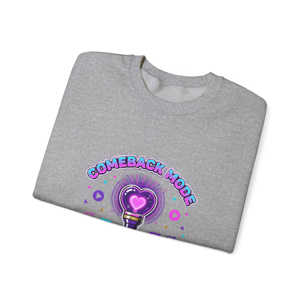 Comeback Mode Streaming Squad Crewneck, K-pop Comeback, Lightstick Fan Chant