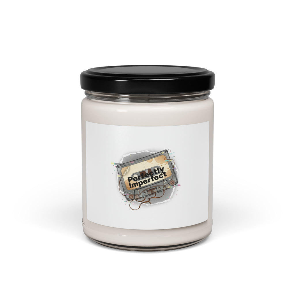 Perfectly Imperfect Glitch Candle, Soy Jar | Retro Tech Static