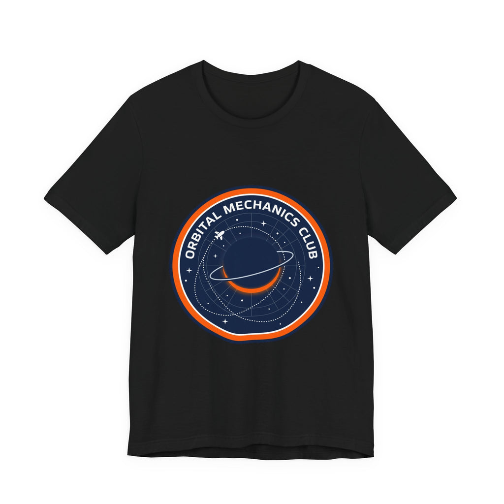 Orbital Mechanics Club Tee | mission patch, rocket science nerd