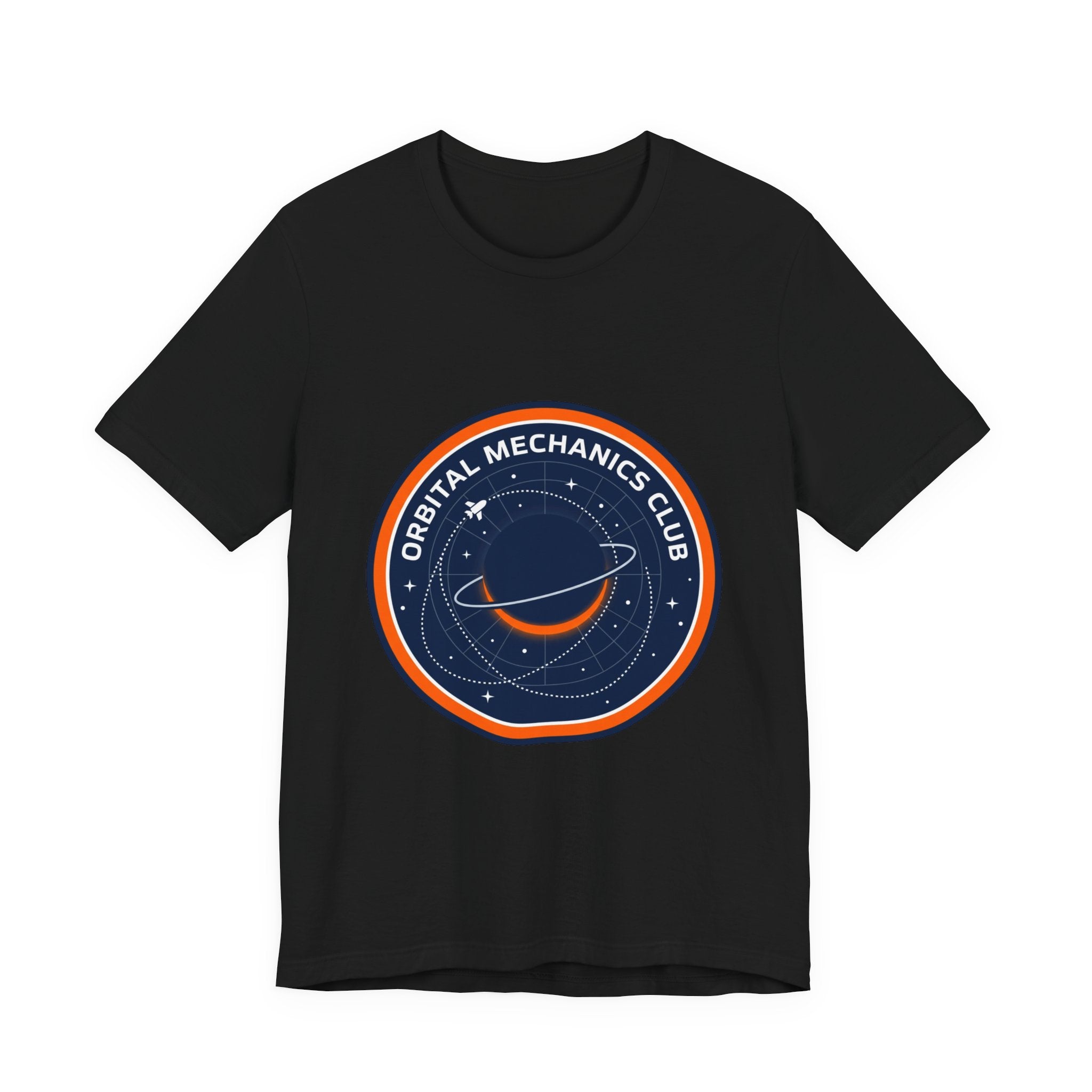 Orbital Mechanics Club Tee | mission patch, rocket science nerd