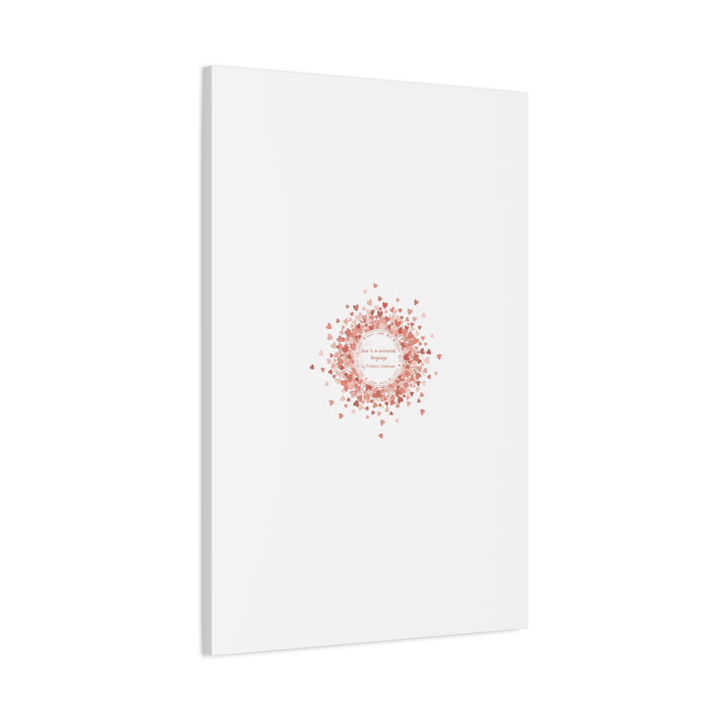 Tiny Heart Confetti Canvas | Matte Stretched Wall Art