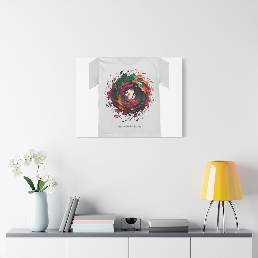 Painterly Abstract Floral Swirl Canvas | Matte Stretched Canvas