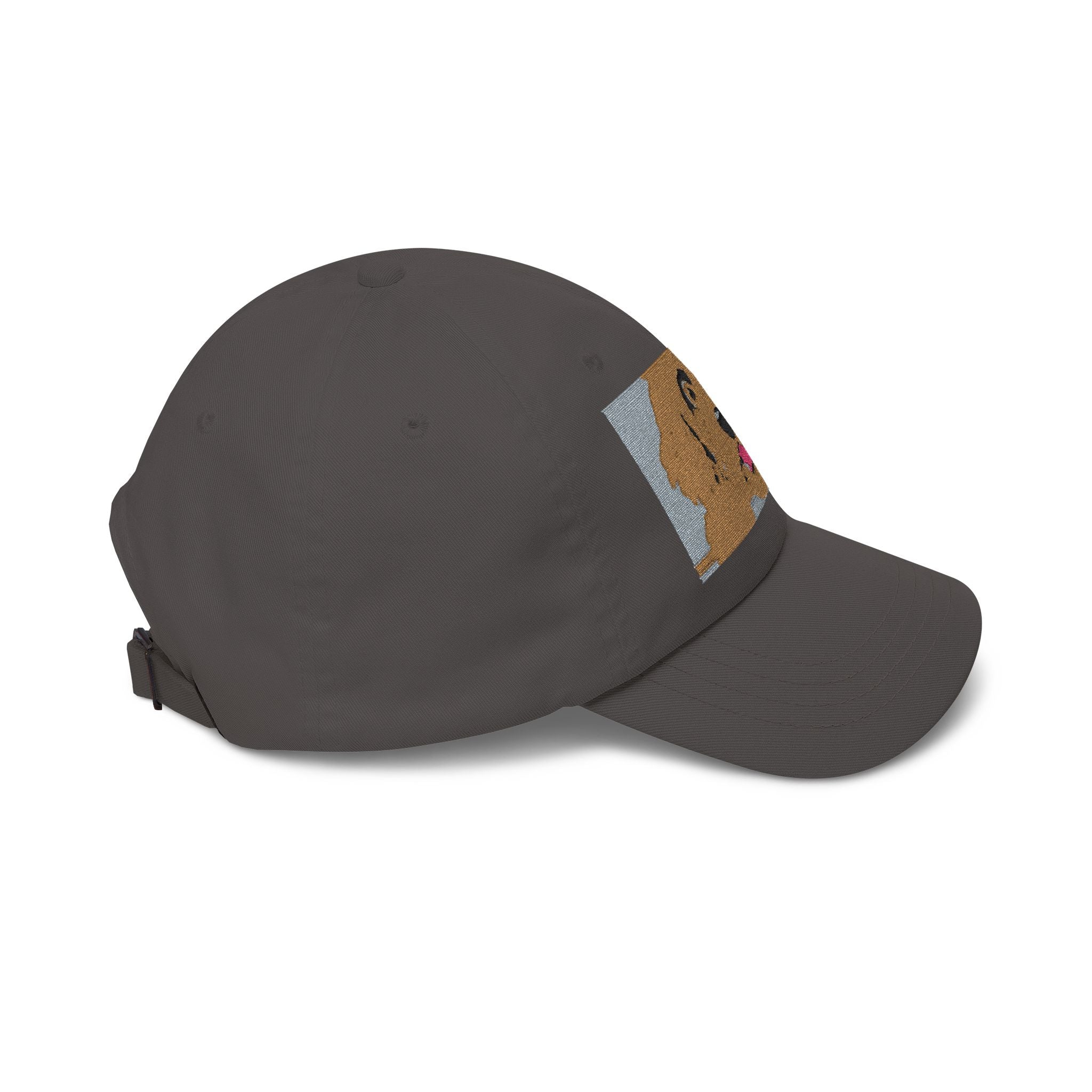 Dad Cap — Happy Golden Retriever Embroidered Patch Hat