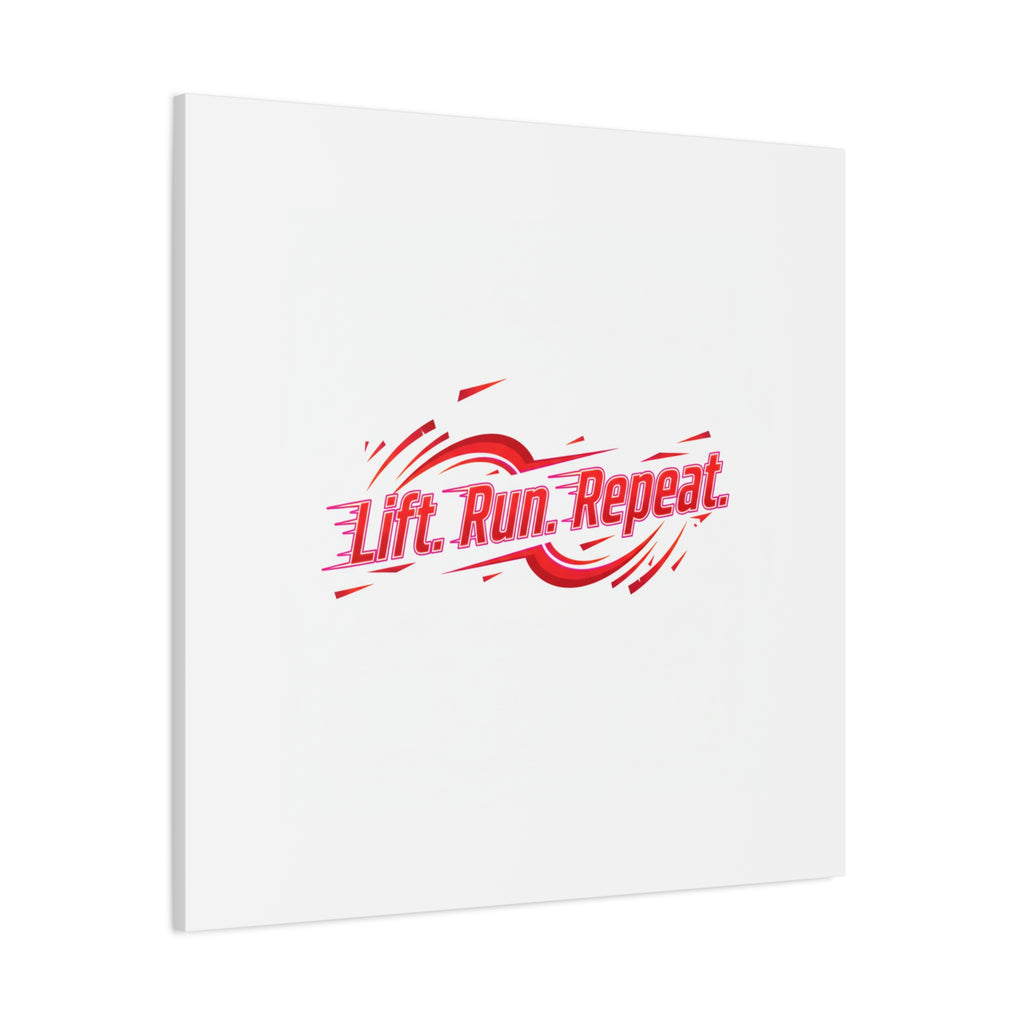 Lift Run Repeat Canvas | Fitness Wall Art, Gym Motivation