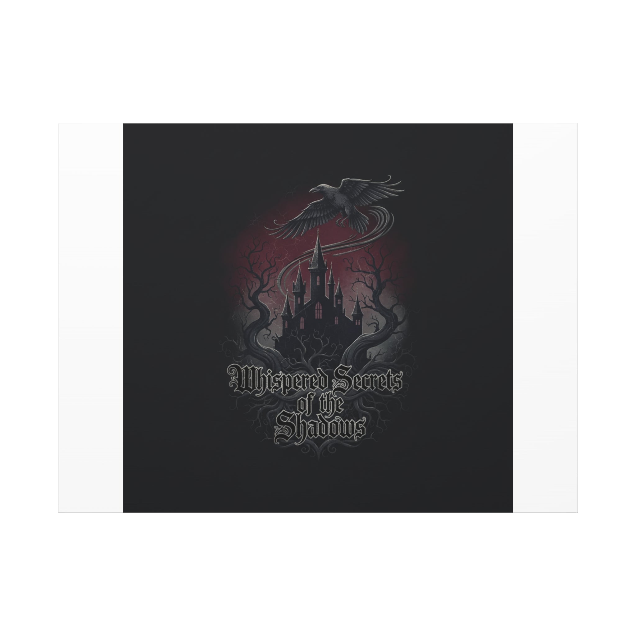 Whispered Secrets of the Shadows Castle Wall Art, Matte Canvas | Gothic Medieval Decor