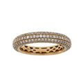 Genuine 1.00ct Diamond Wedding Band Ring 14KT Rose Gold