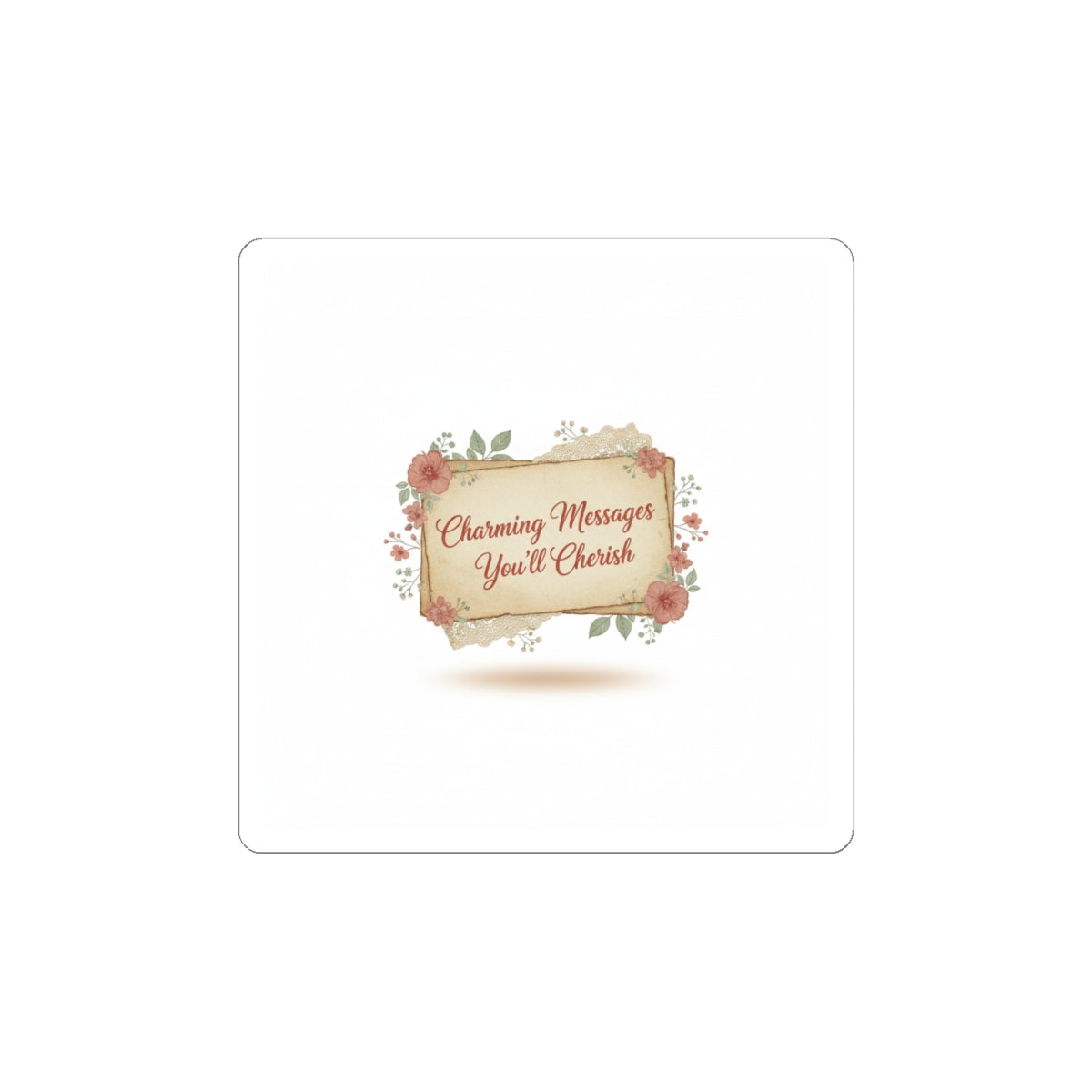 Vintage Love Letter Wax Seal Sticker | handwritten typewriter romance