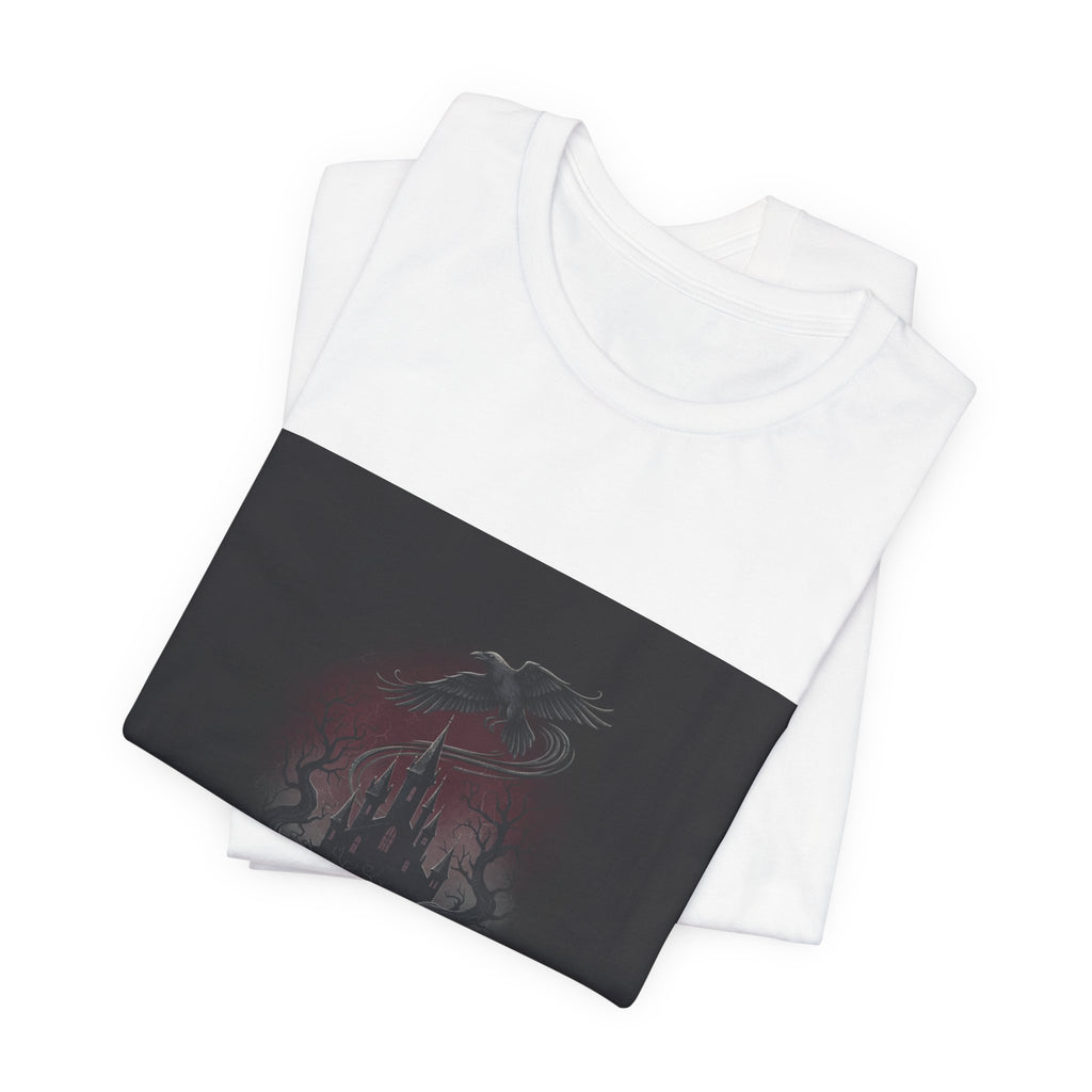 Medieval Castle Emblem Tee | Castlecore Gothic Blackletter T‑Shirt