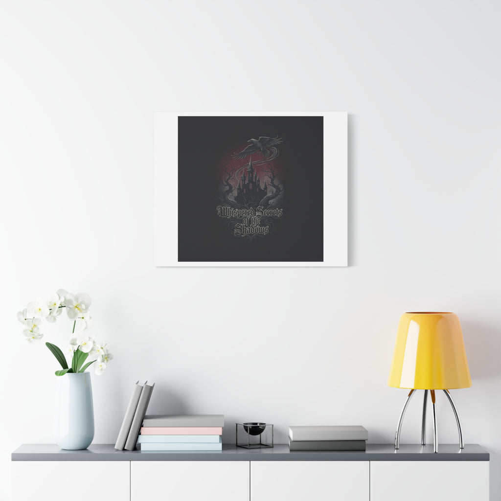 Whispered Secrets of the Shadows Castle Wall Art, Matte Canvas | Gothic Medieval Decor