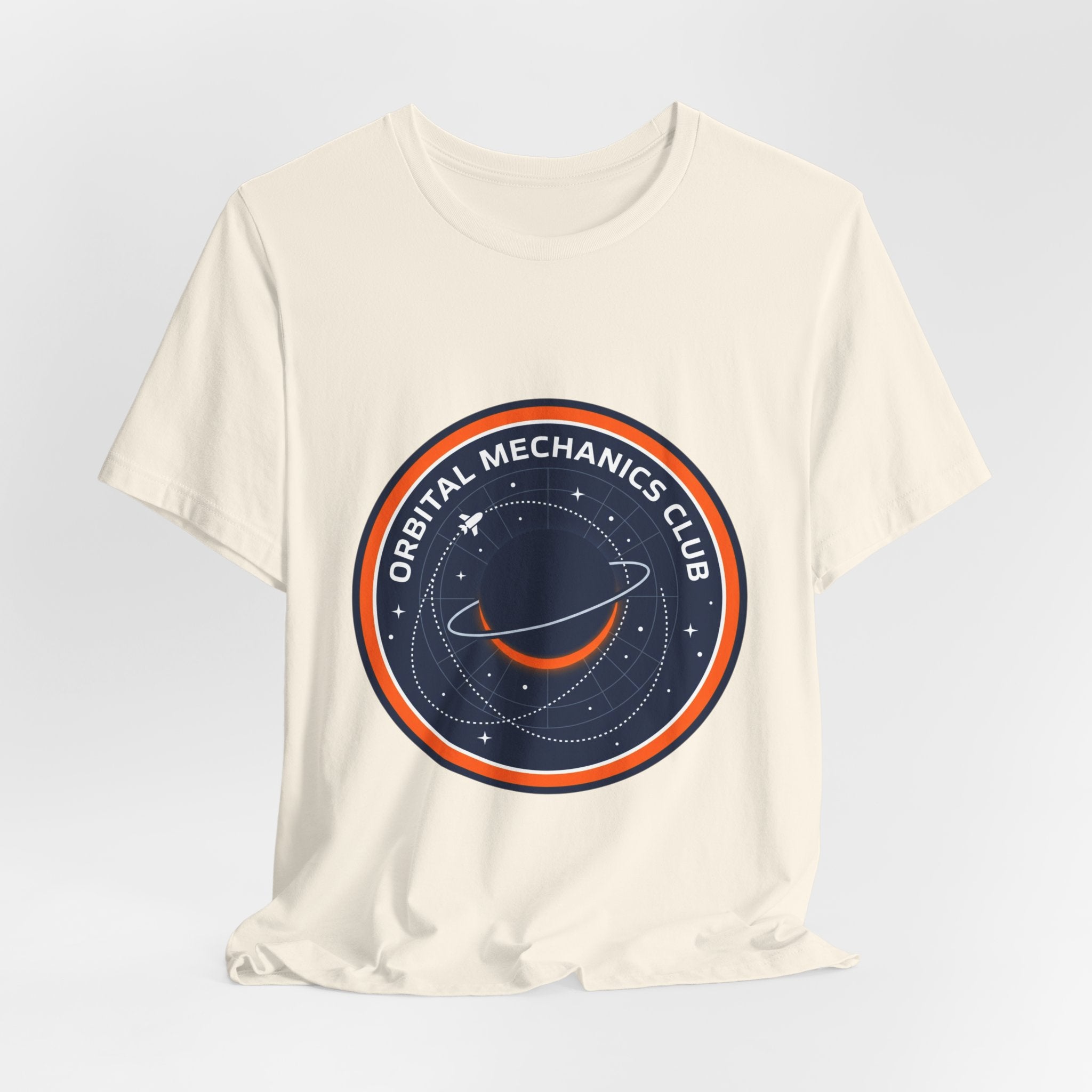 Orbital Mechanics Club Tee | mission patch, rocket science nerd