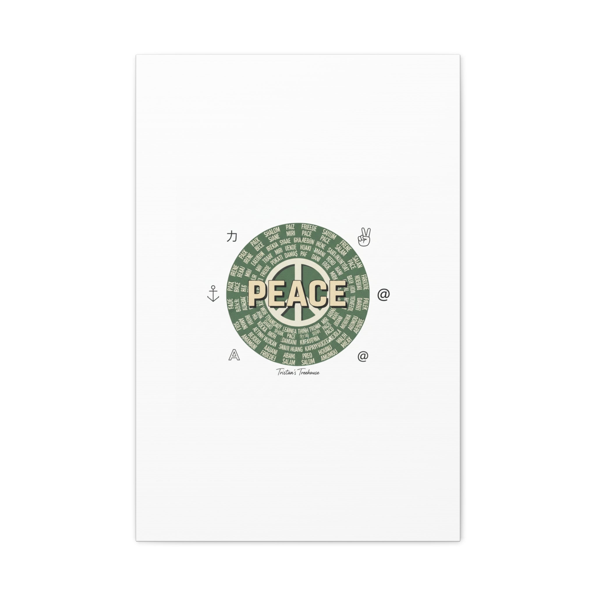 Peace doodle canvas | hand drawn sketch aesthetic, handwritten message