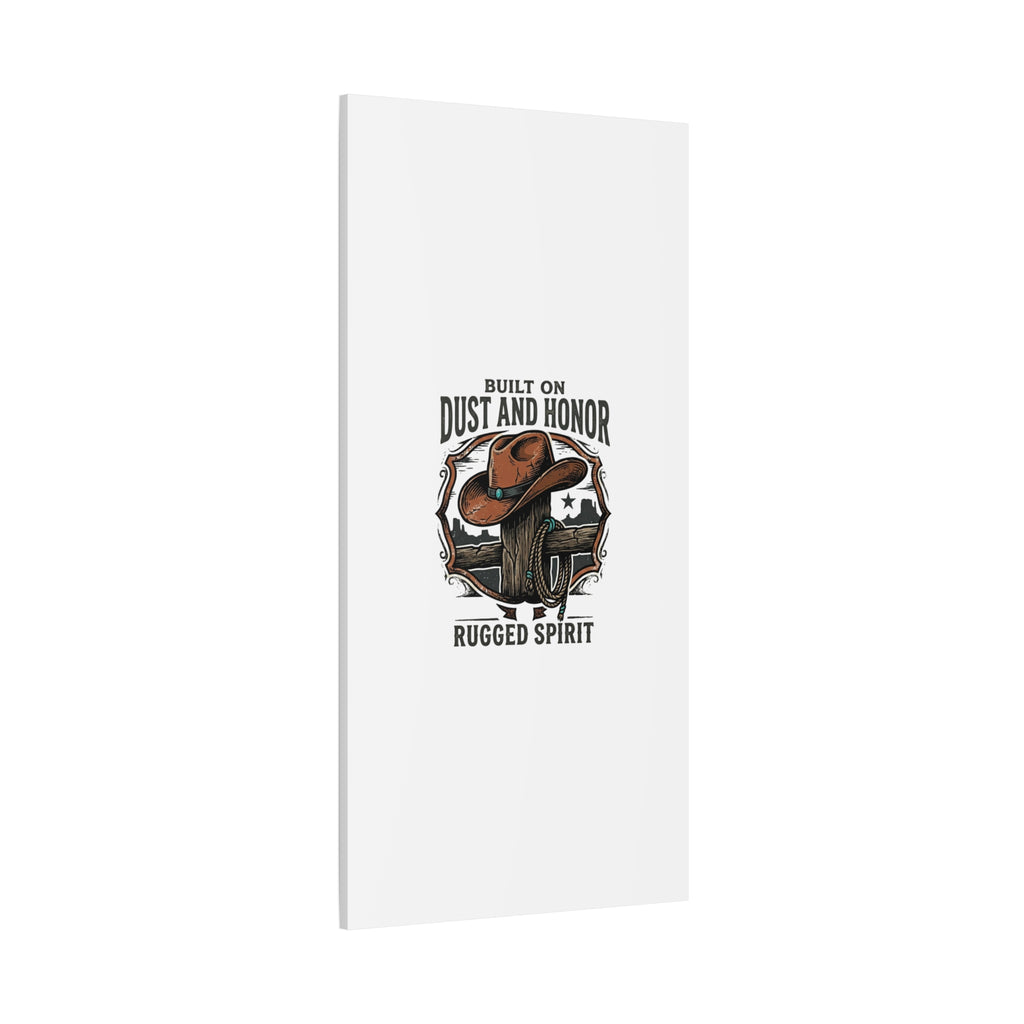 Built on Dust and Honor Canvas | Western cowboy, vintage Americana