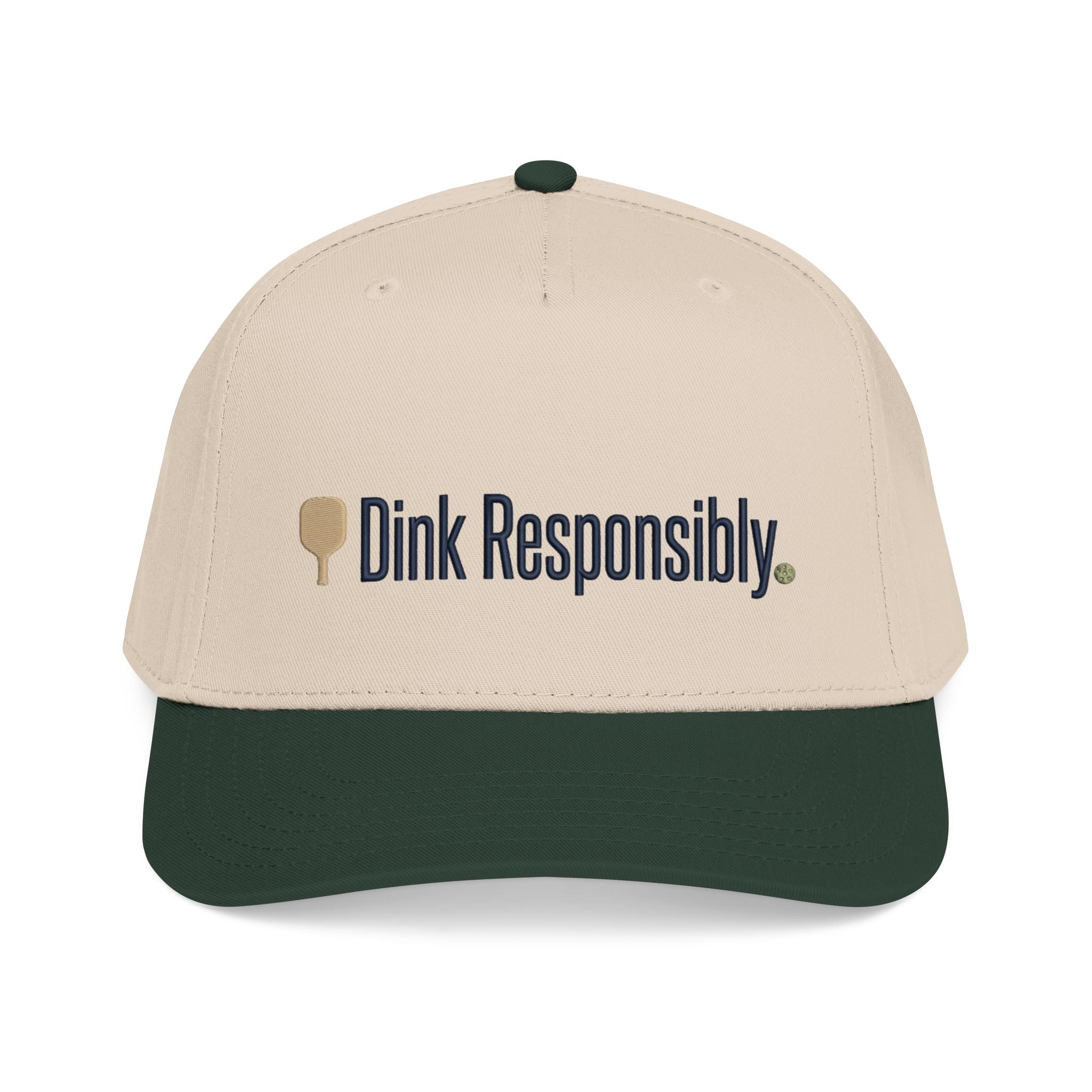 Dink Responsibly™ Pickleball Hat – Minimalist Embroidered Pickleball Cap | Funny Pickleball Gift | Summer Lifestyle Hat | Golf & Court Style Apparel