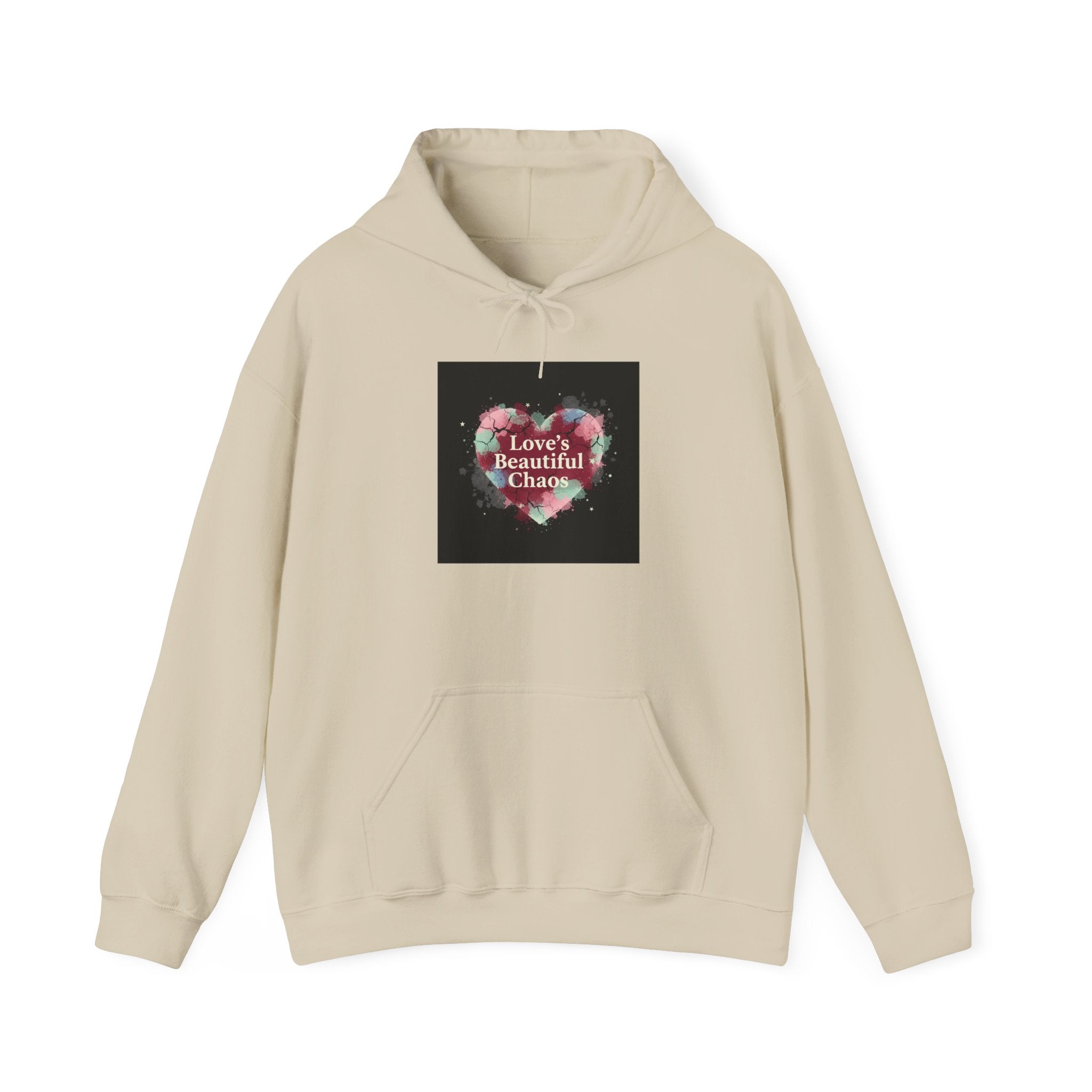 Distressed Heart Collage Hoodie | Soft Grunge Hearts, punk heart design