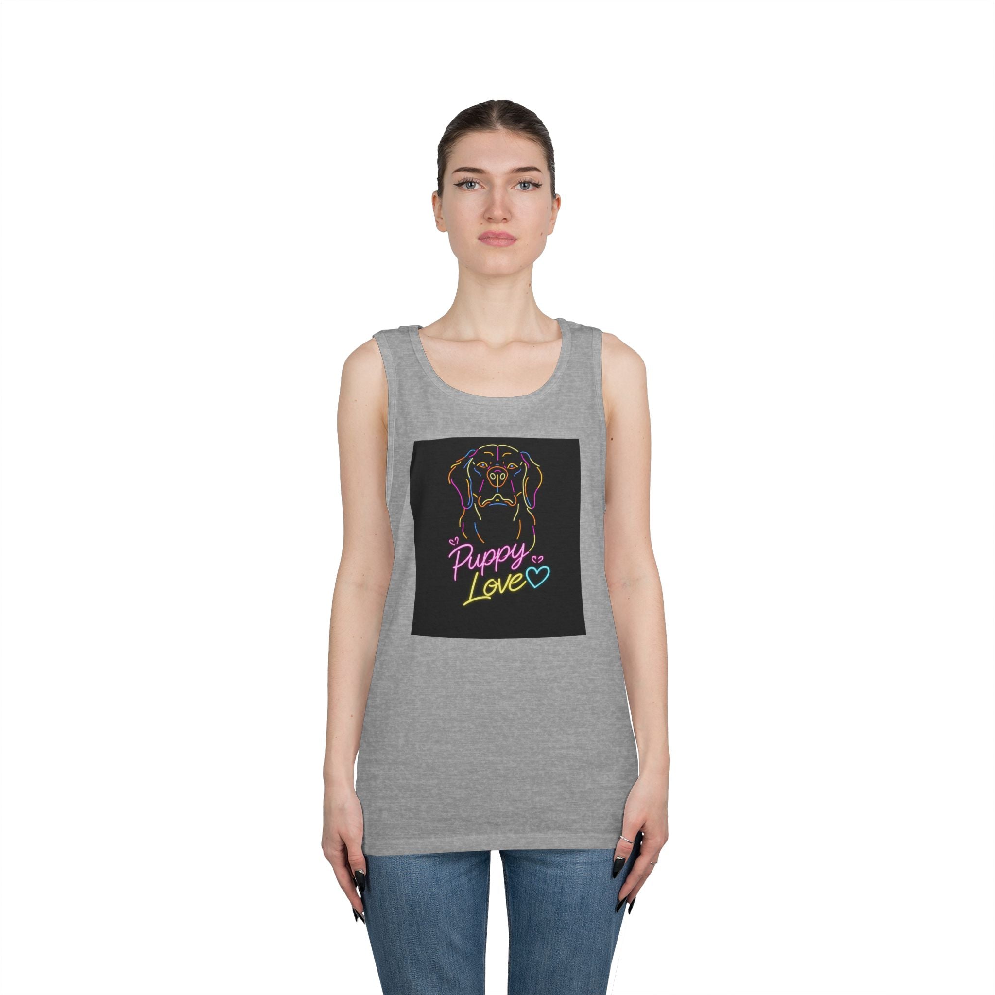Retro Funny Dog Tank Top — Cute Future Vibes