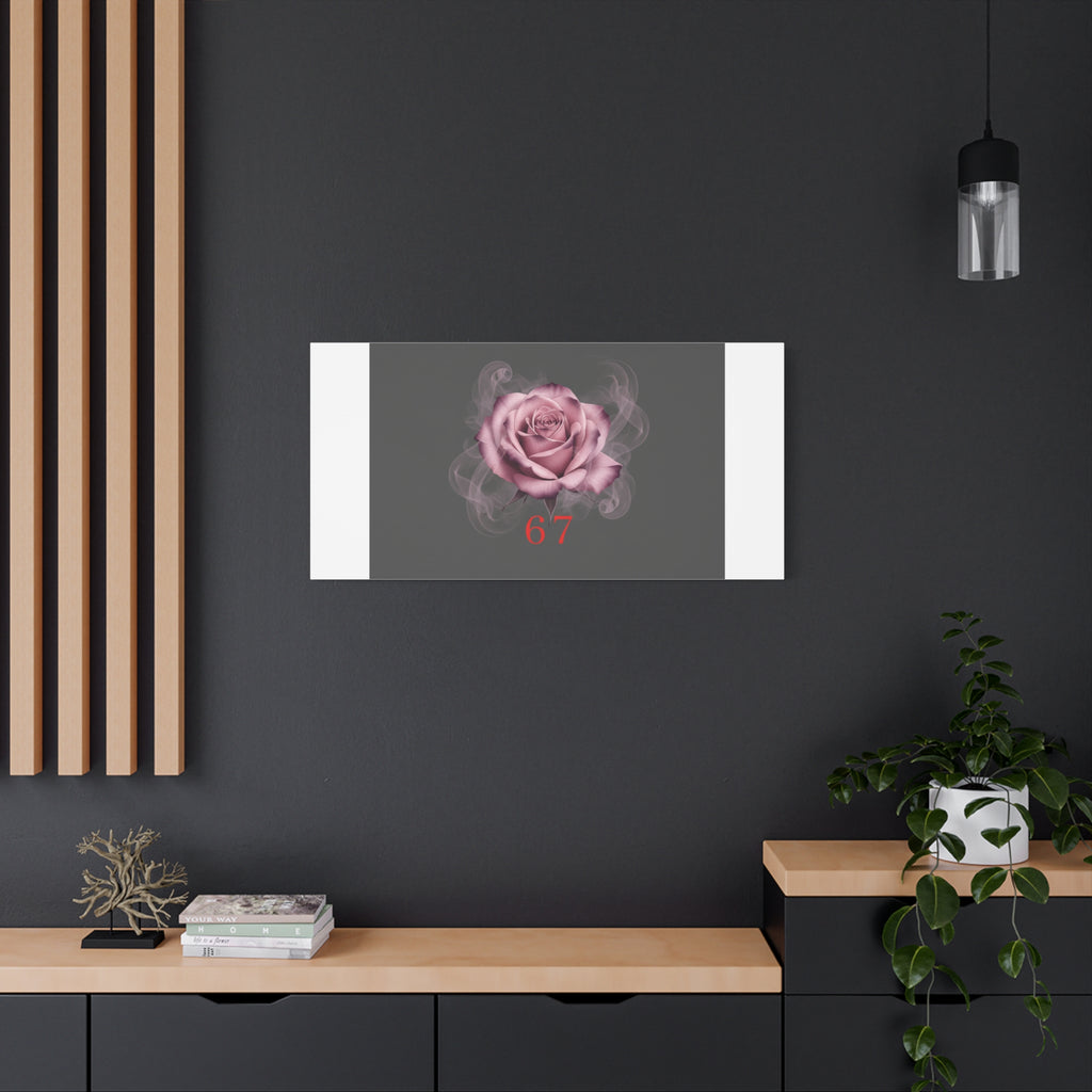 6 7 Valentine's Canvas | Viral Gothic Rose Wall Art | 6 7 Meaning Dark Romance