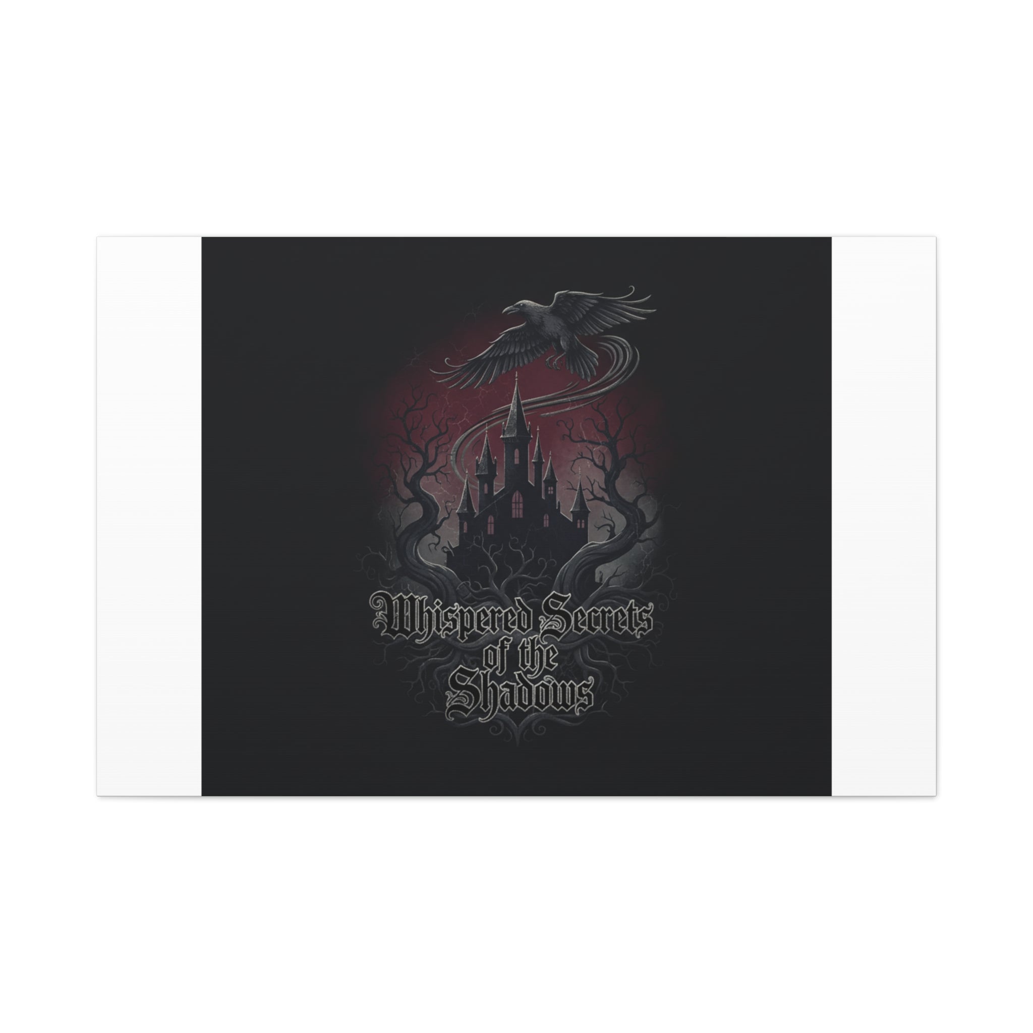 Whispered Secrets of the Shadows Castle Wall Art, Matte Canvas | Gothic Medieval Decor