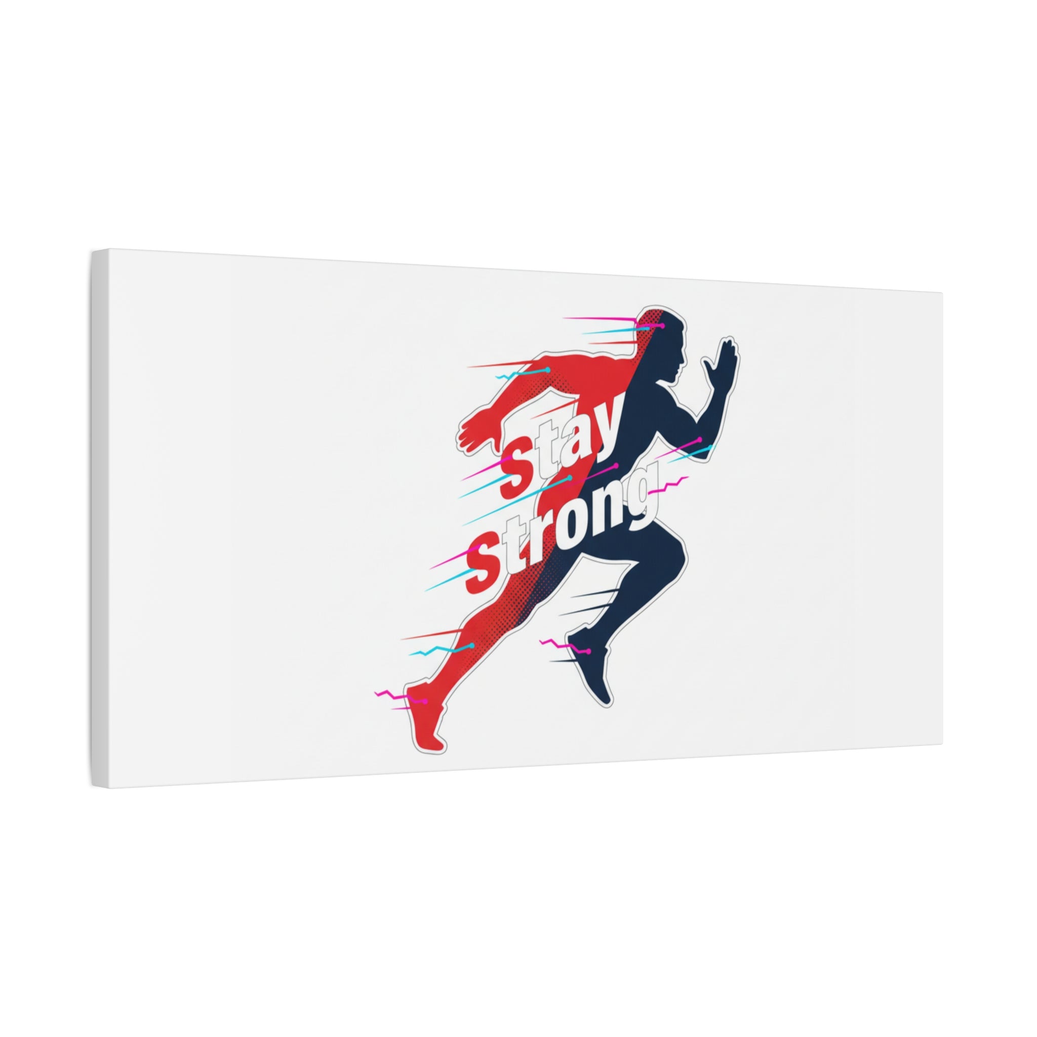 Stay Strong Runner Canvas | Fitness Motivation, Gym Wall Art