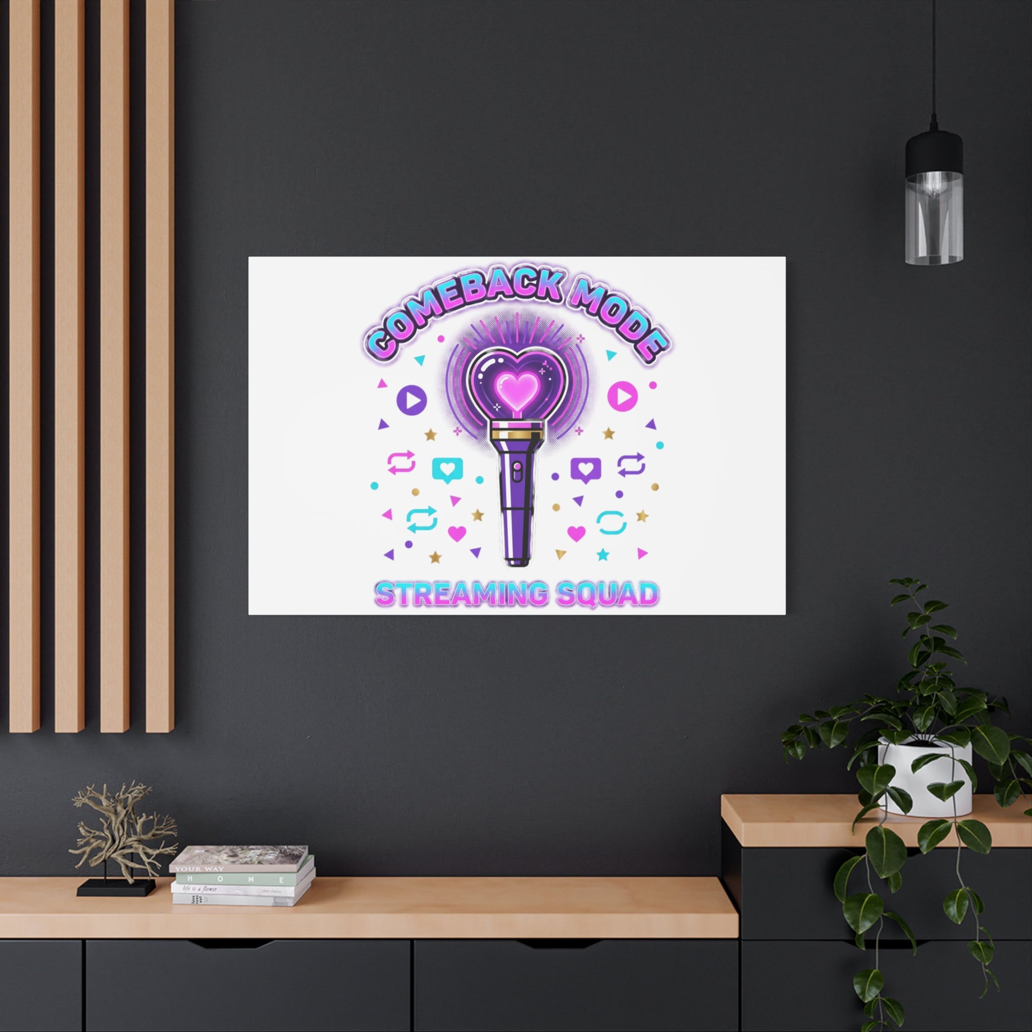 Comeback Mode Lightstick Canvas | K-pop Comeback, Streaming Squad