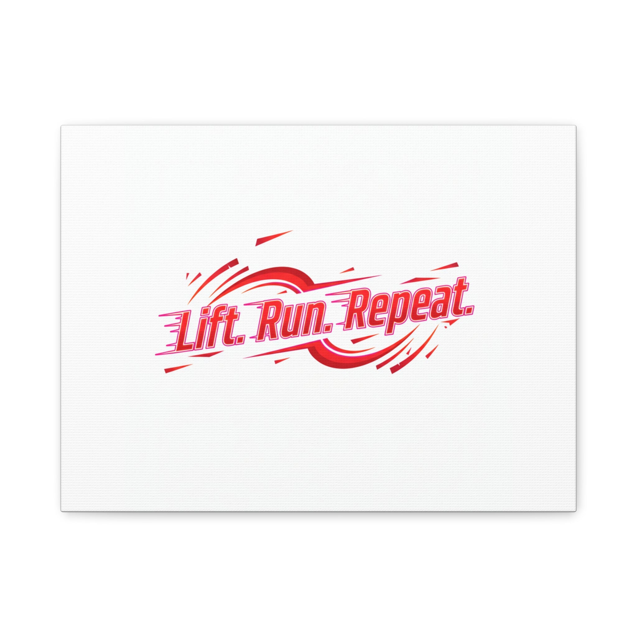 Lift Run Repeat Canvas | Fitness Wall Art, Gym Motivation