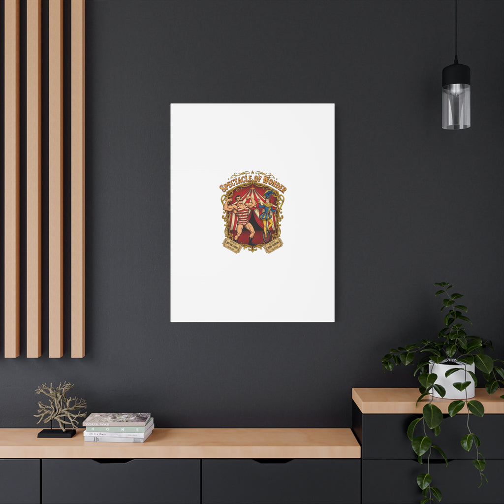 Spectacle of Wonder Circus Art Print, Canvas | Vintage Carnival Design