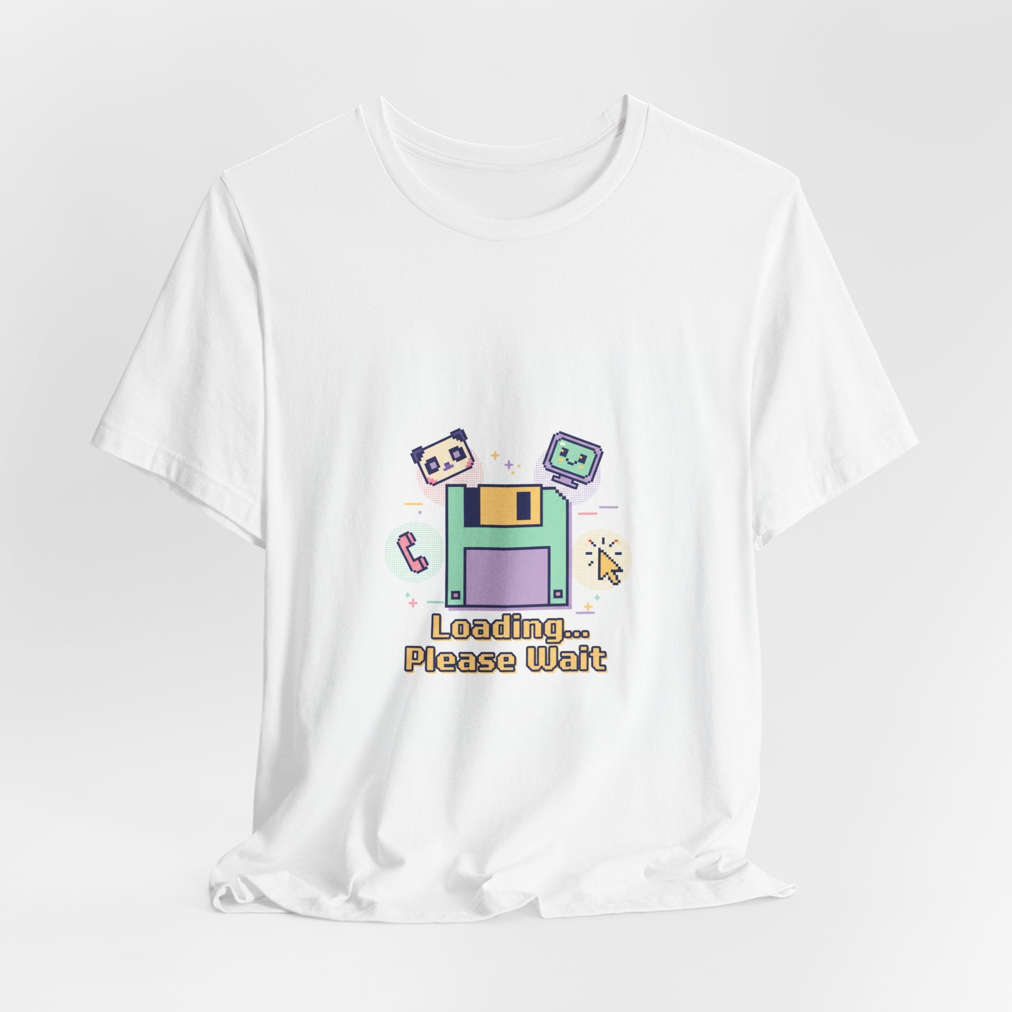 Loading Please Wait pixel art Tee | Old Internet Aesthetic, 90s web nostalgia