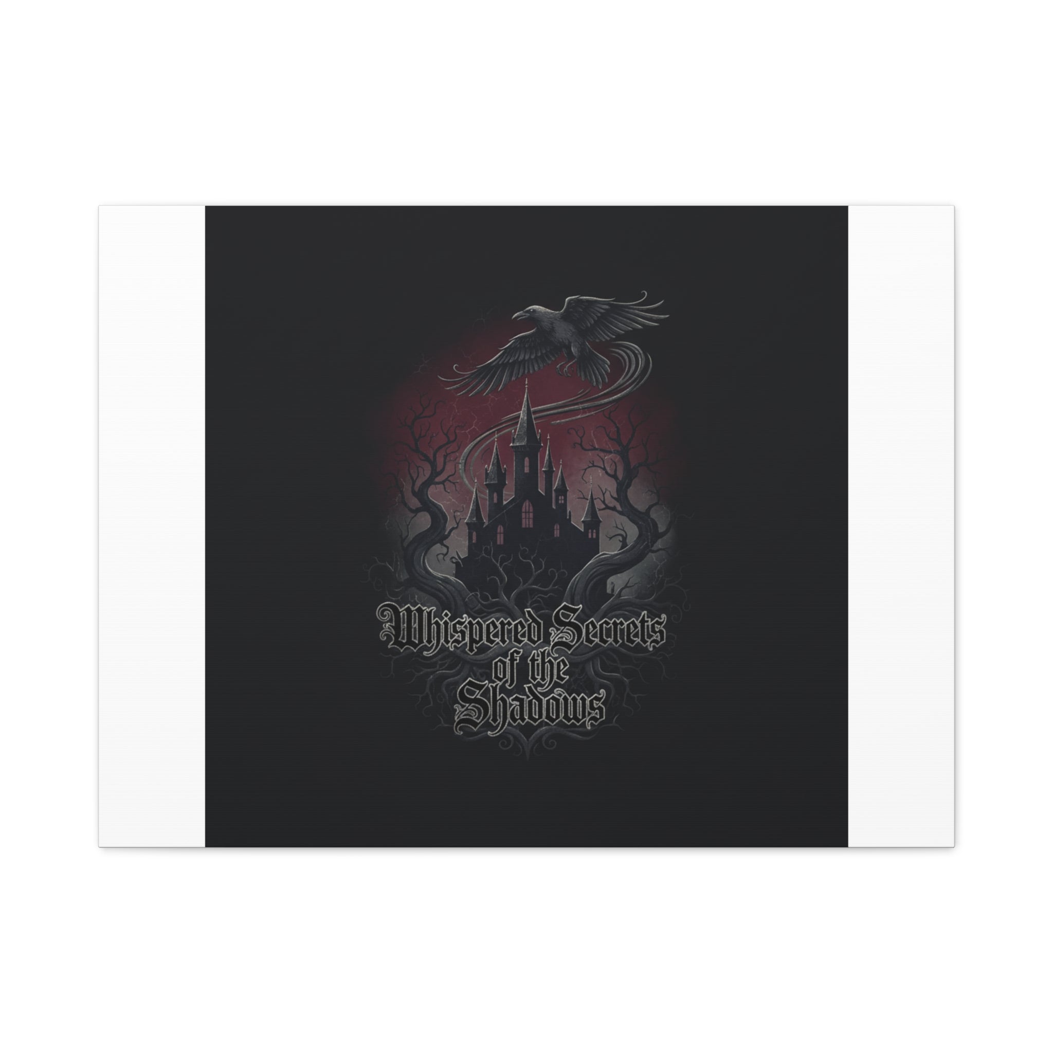 Whispered Secrets of the Shadows Castle Wall Art, Matte Canvas | Gothic Medieval Decor