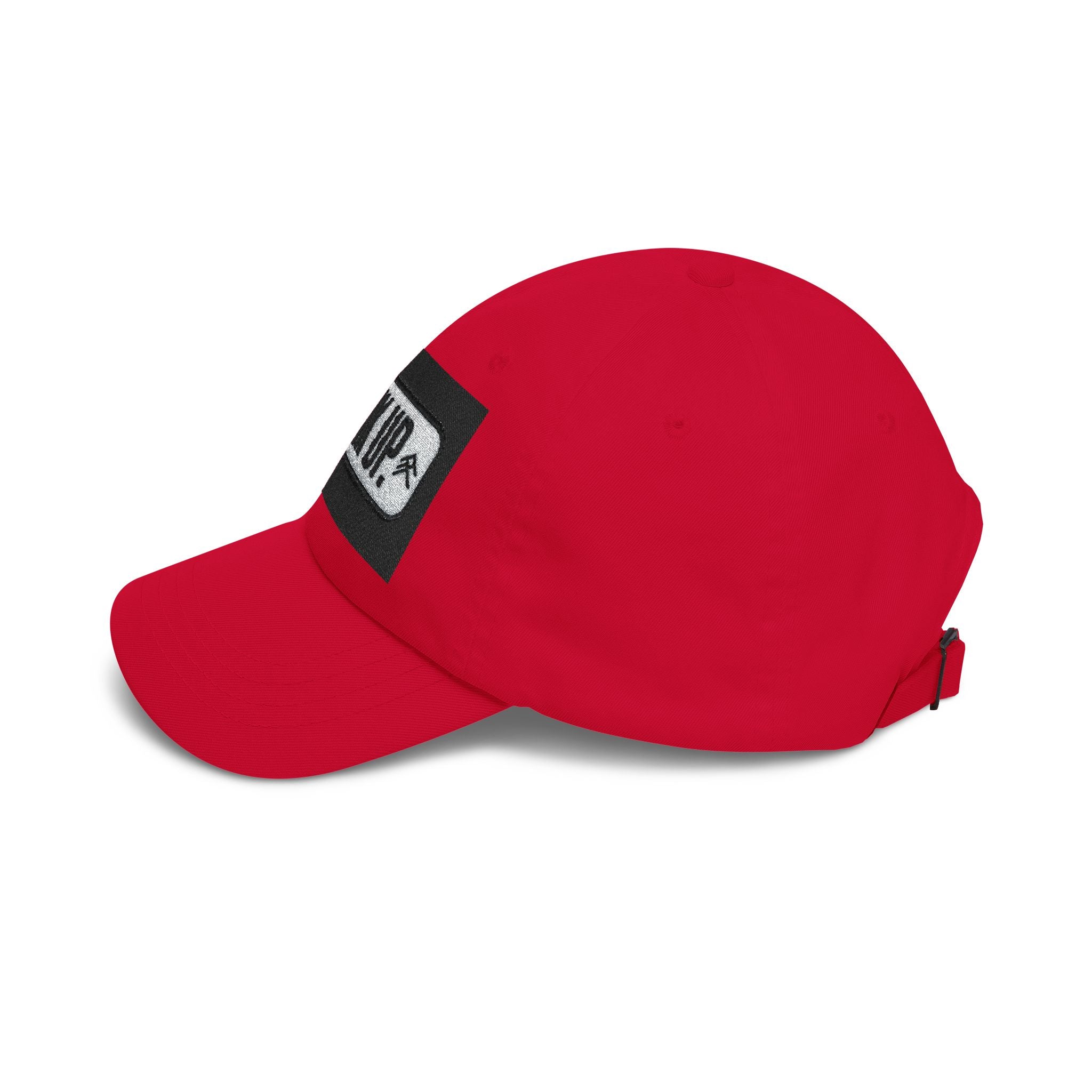 Look Up Embroidered Dad Cap — Minimalist White Baseball Hat