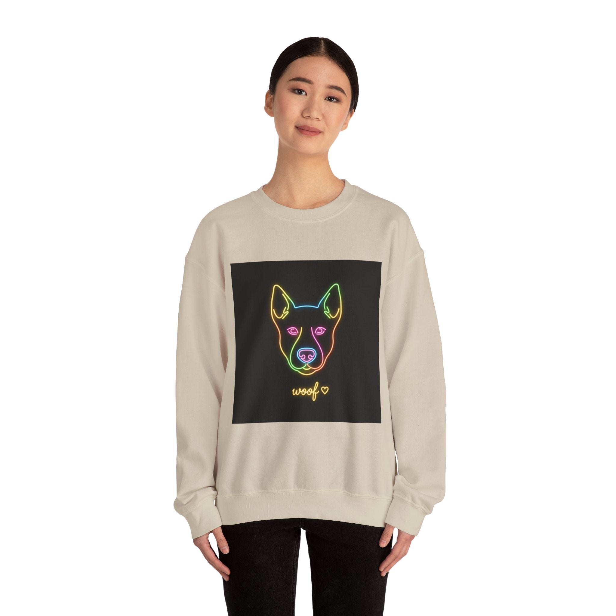 Funny Dog Meme Sweatshirt | Neon Doggo Graphic, Dog Mom Gift, Internet Dog Humor