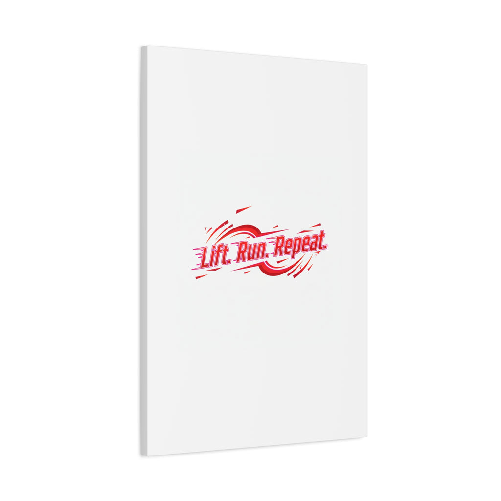 Lift Run Repeat Canvas | Fitness Wall Art, Gym Motivation