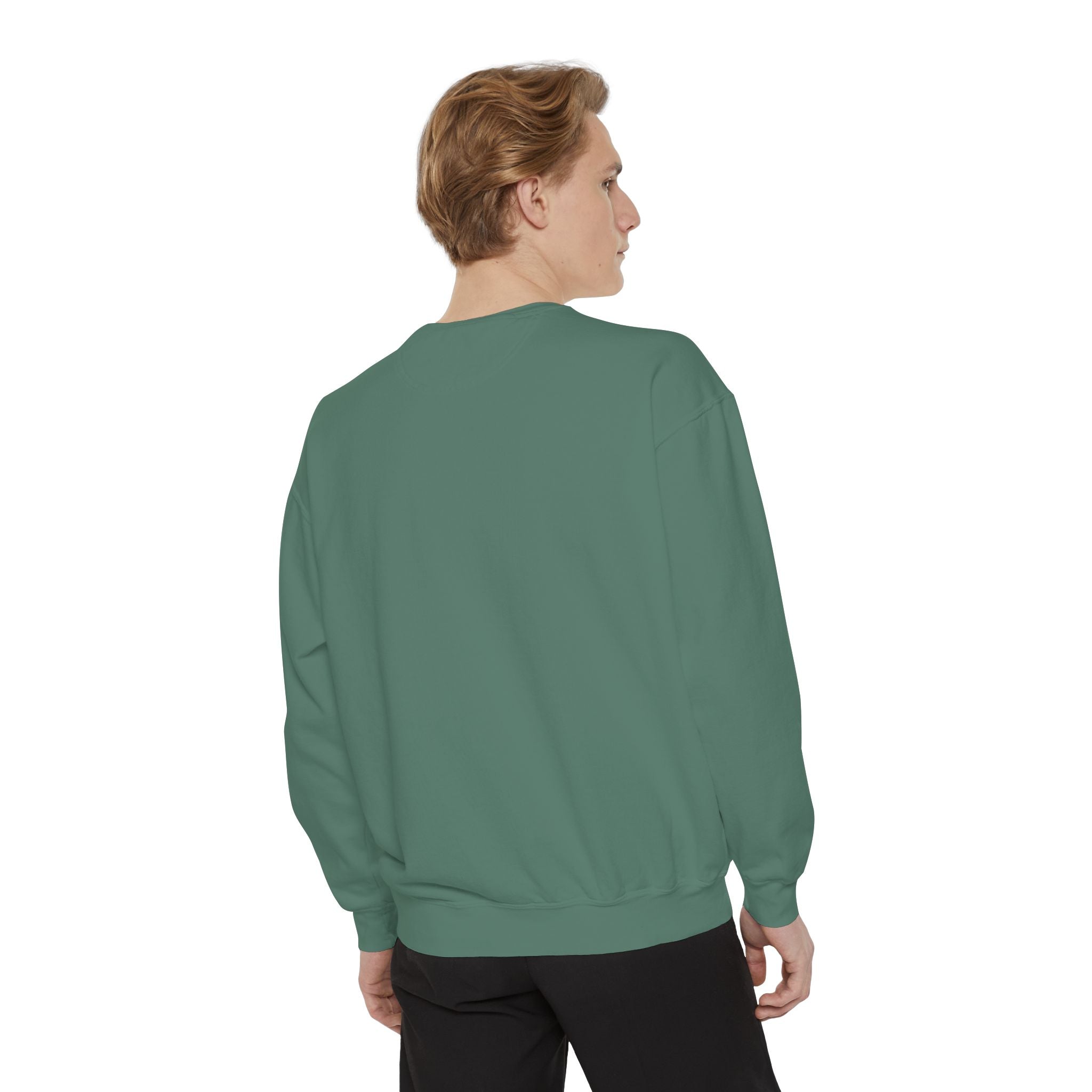 Dog Lover Sweatshirt — Neon Puppy Graphic Crewneck