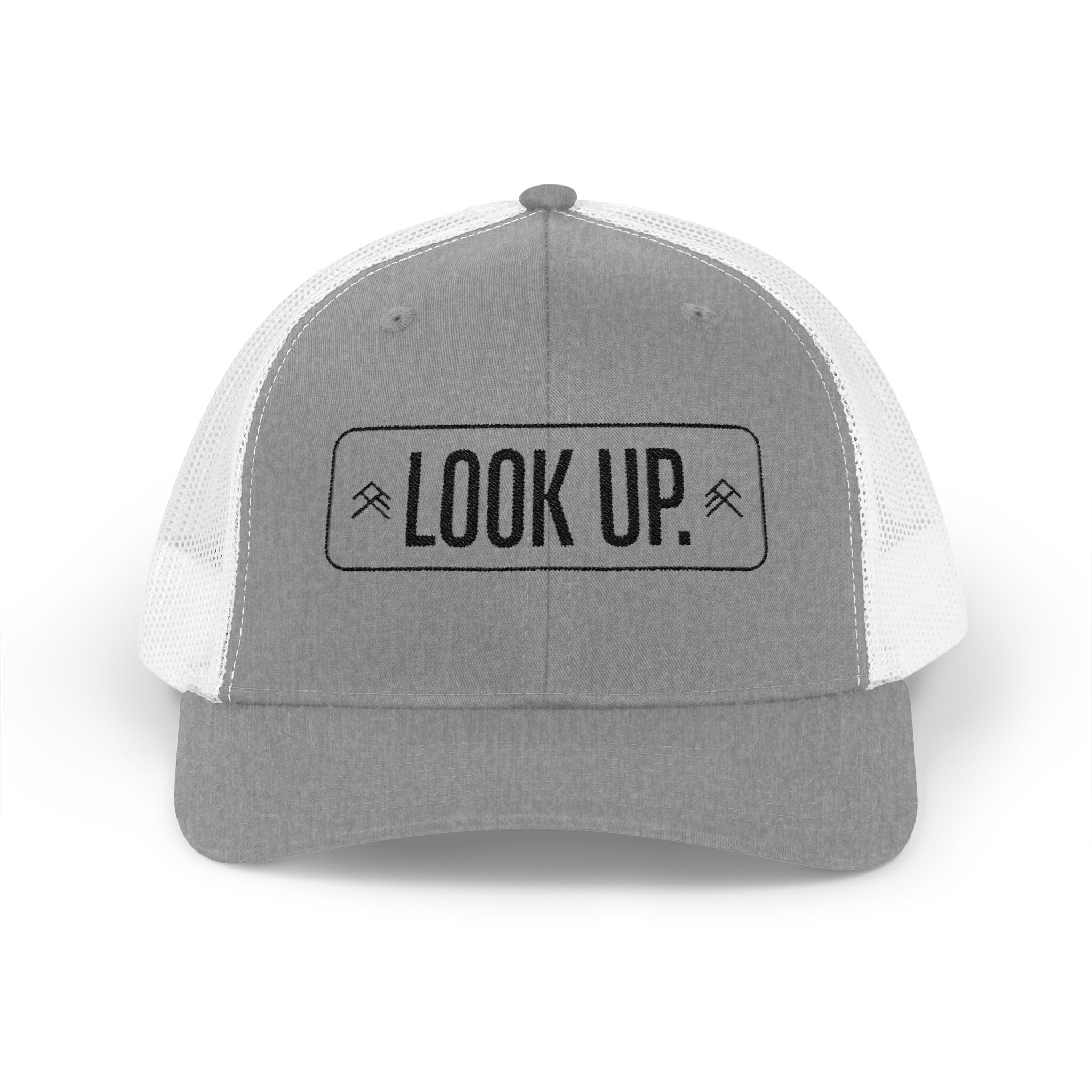 Look Up Trucker Cap — Embroidered Snapback Hat