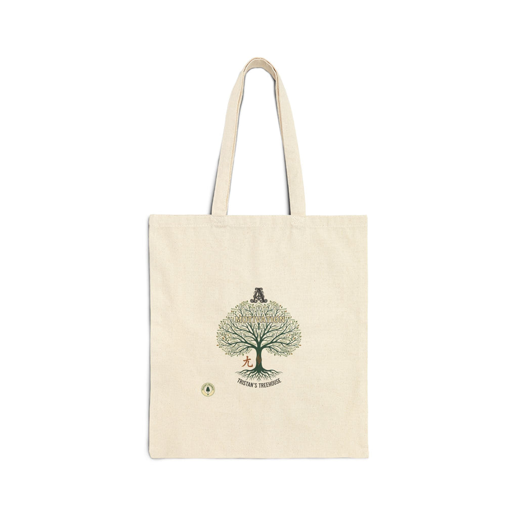 Handwritten Doodle Tree Tote | sketch aesthetic, handwritten message