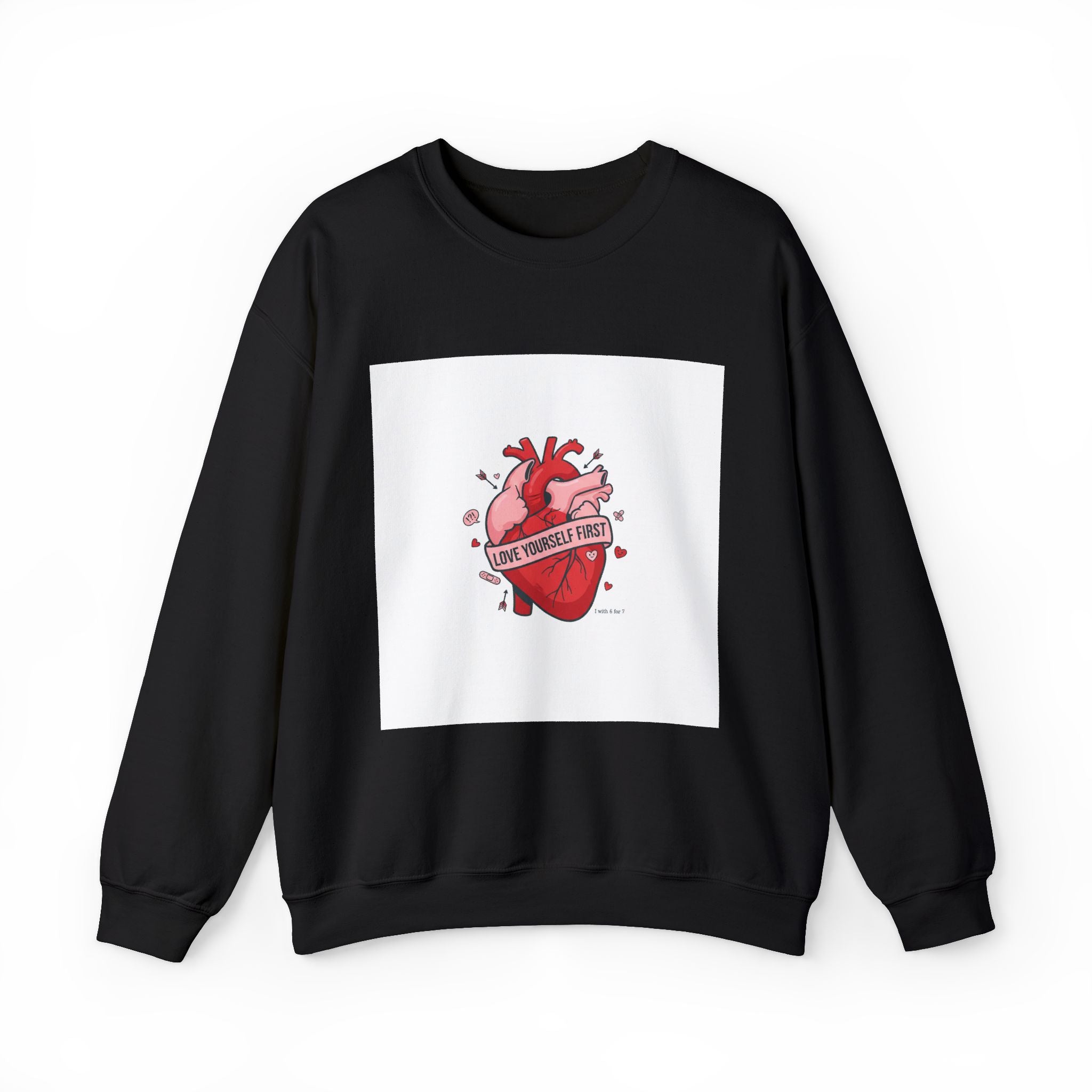 Anatomic Heart Patch Crewneck Sweatshirt | anti love graphic, punk Valentine