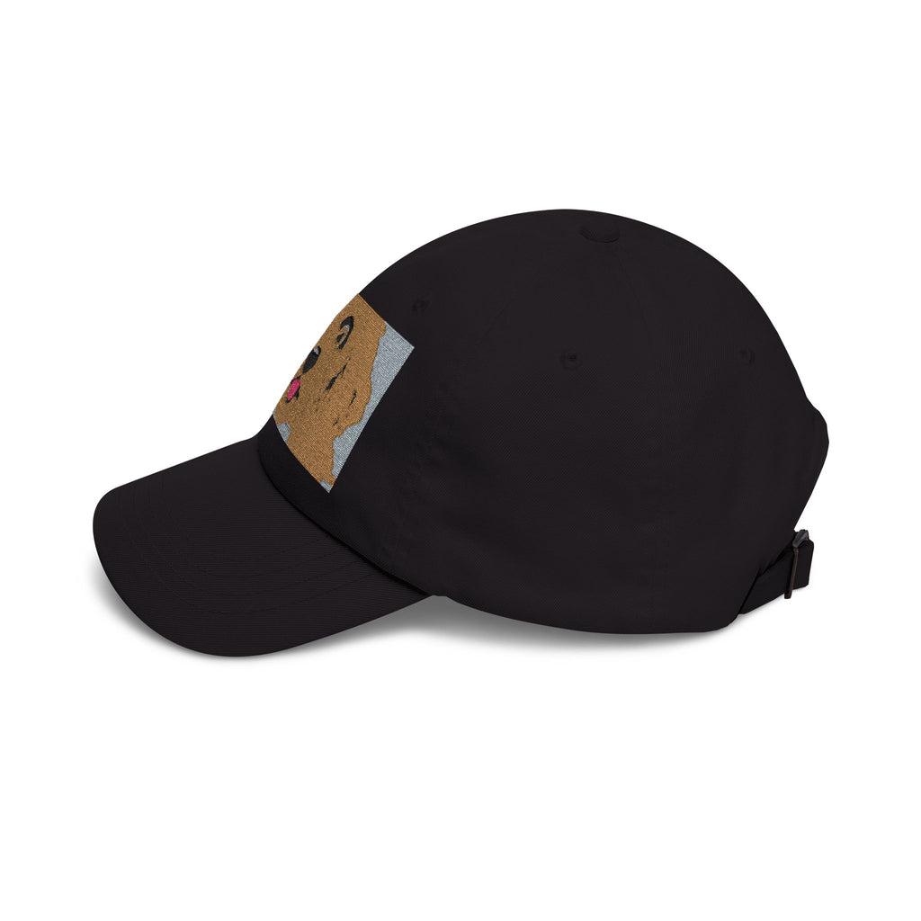 Dad Cap — Happy Golden Retriever Embroidered Patch Hat