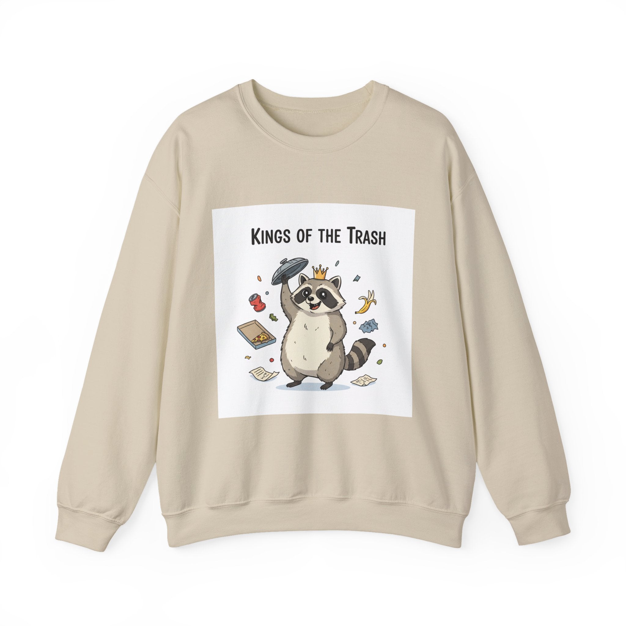 Kings of the Trash Raccoon Sweatshirt | trash panda, raccoon doodle