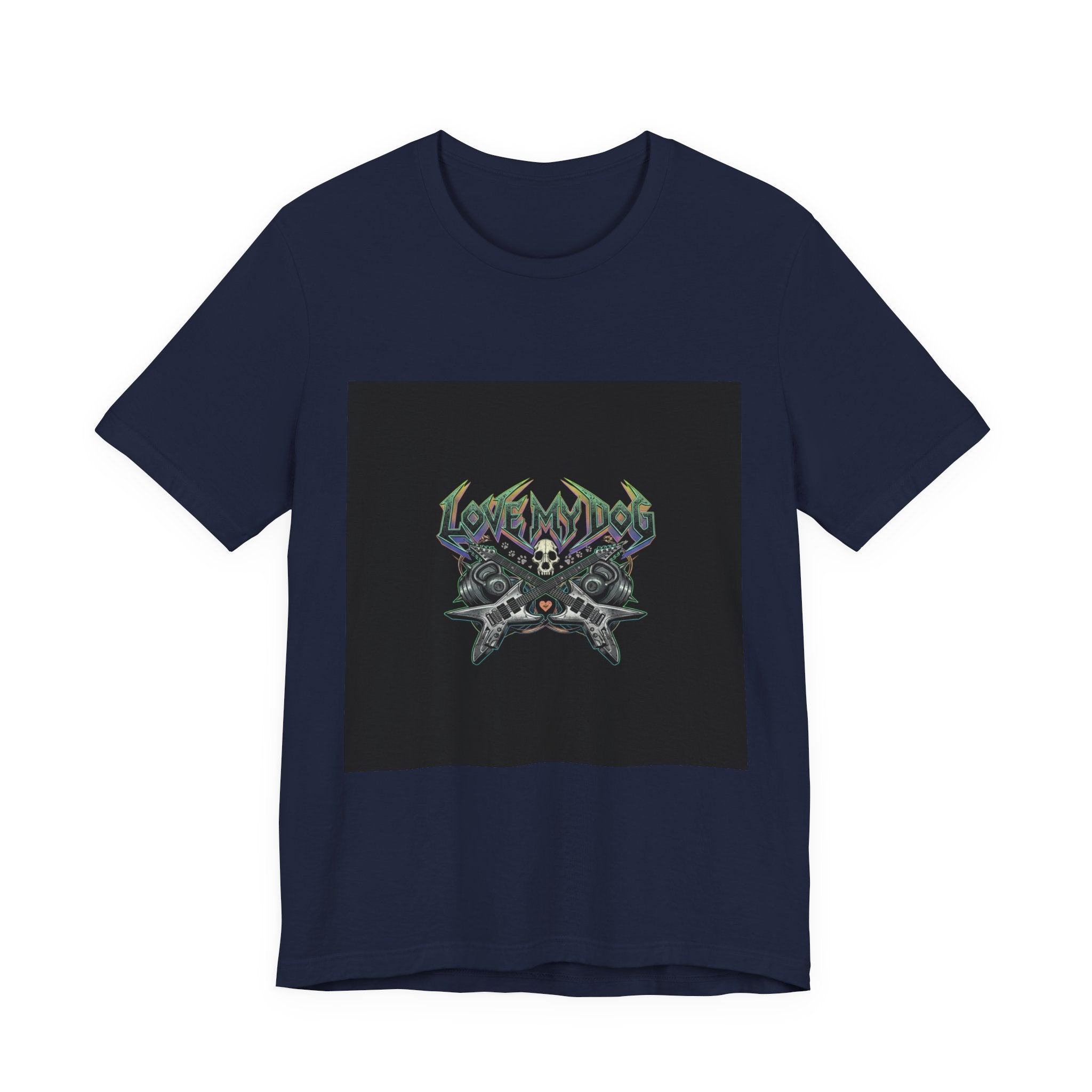 Love My Dog T-Shirt | Rock & Roll Dog Mom Dad Graphic Tee