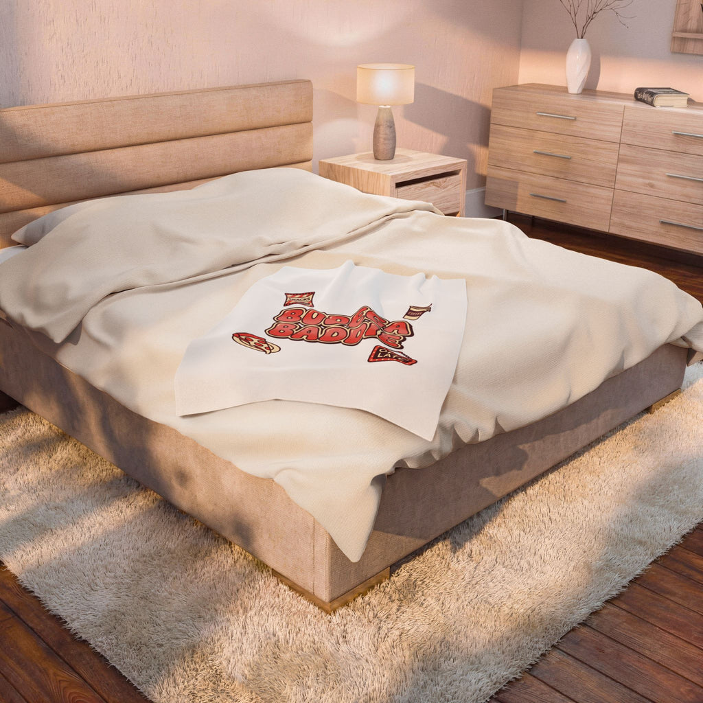 Bodega Baddie Velveteen Blanket | NYC Y2K deli sign, Spanglish cherries
