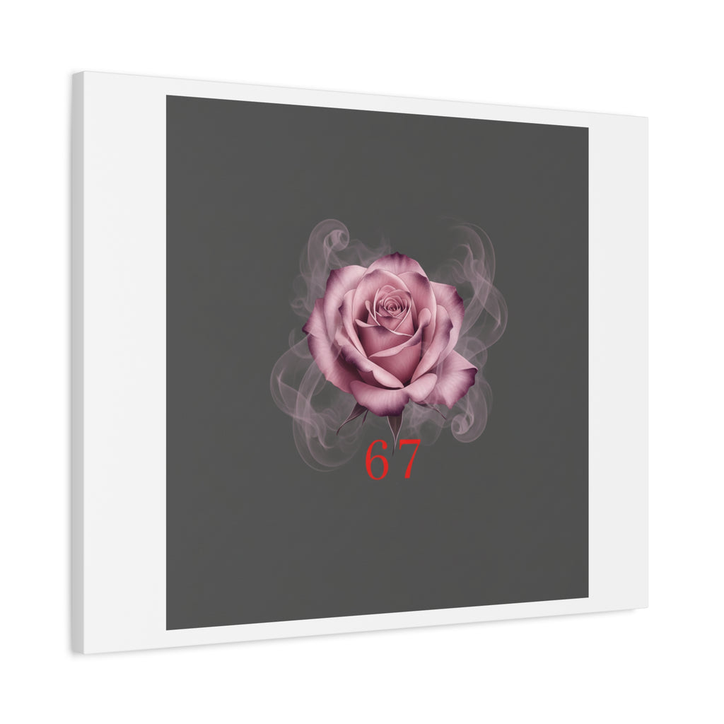 6 7 Valentine's Canvas | Viral Gothic Rose Wall Art | 6 7 Meaning Dark Romance
