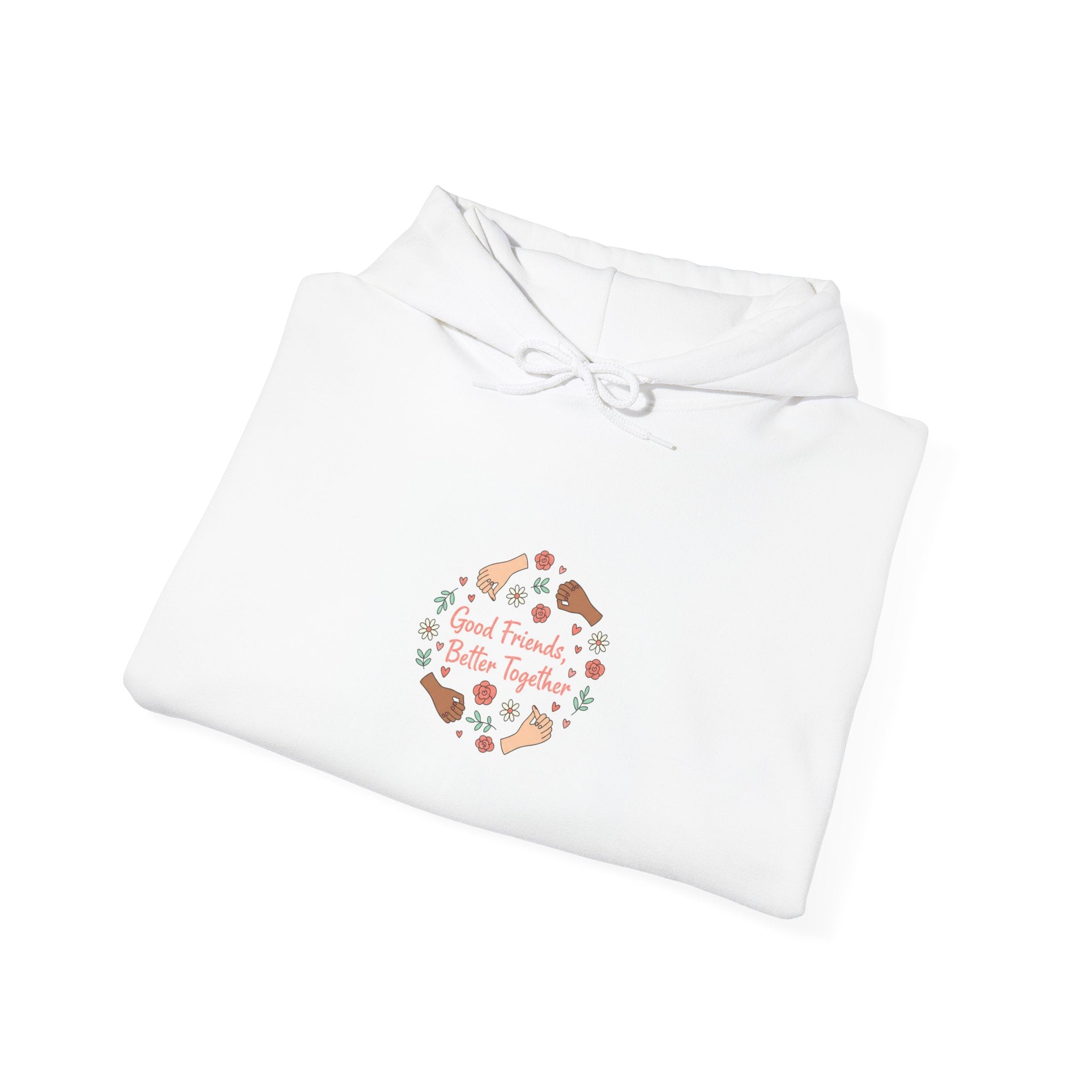Platonic Love Floral Wreath Hoodie | Friendship Valentine, Galentine’s