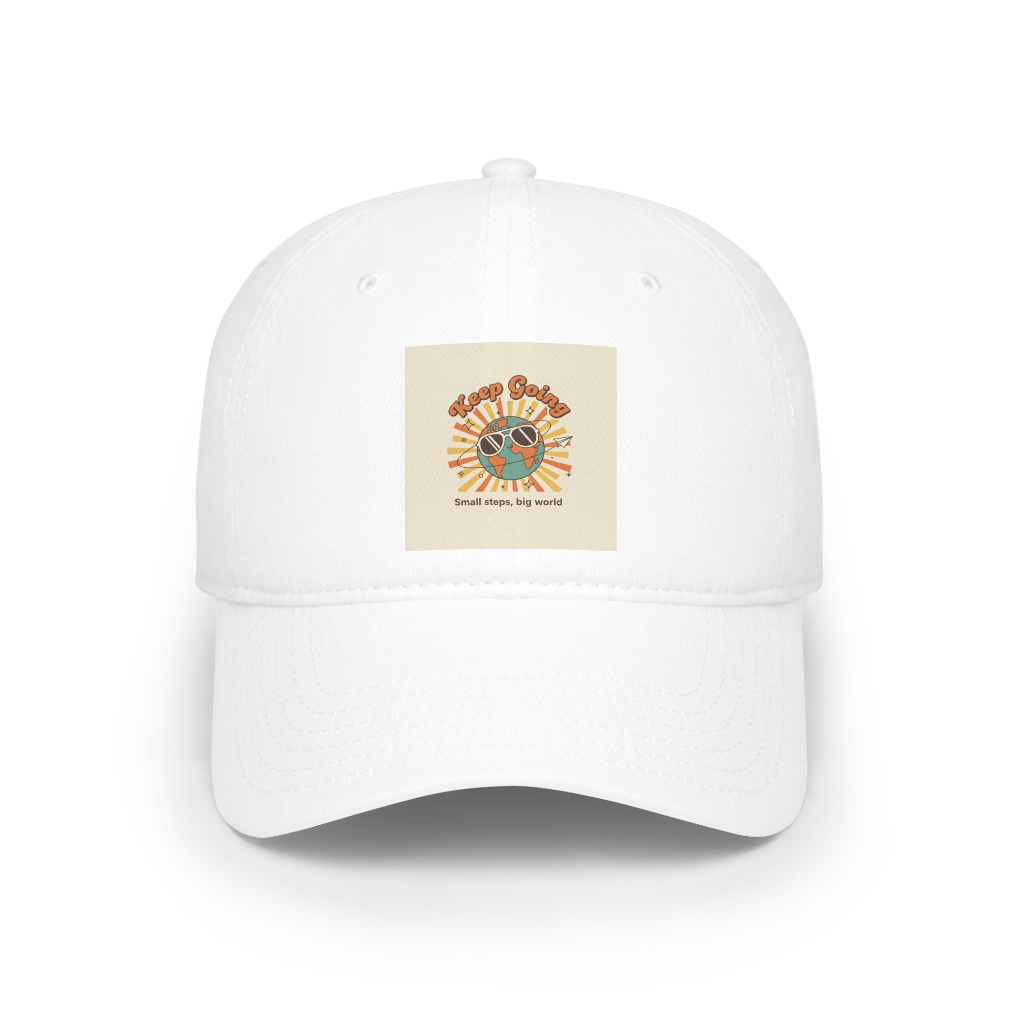 Keep Going: Small Steps, Big World Motivational Cap