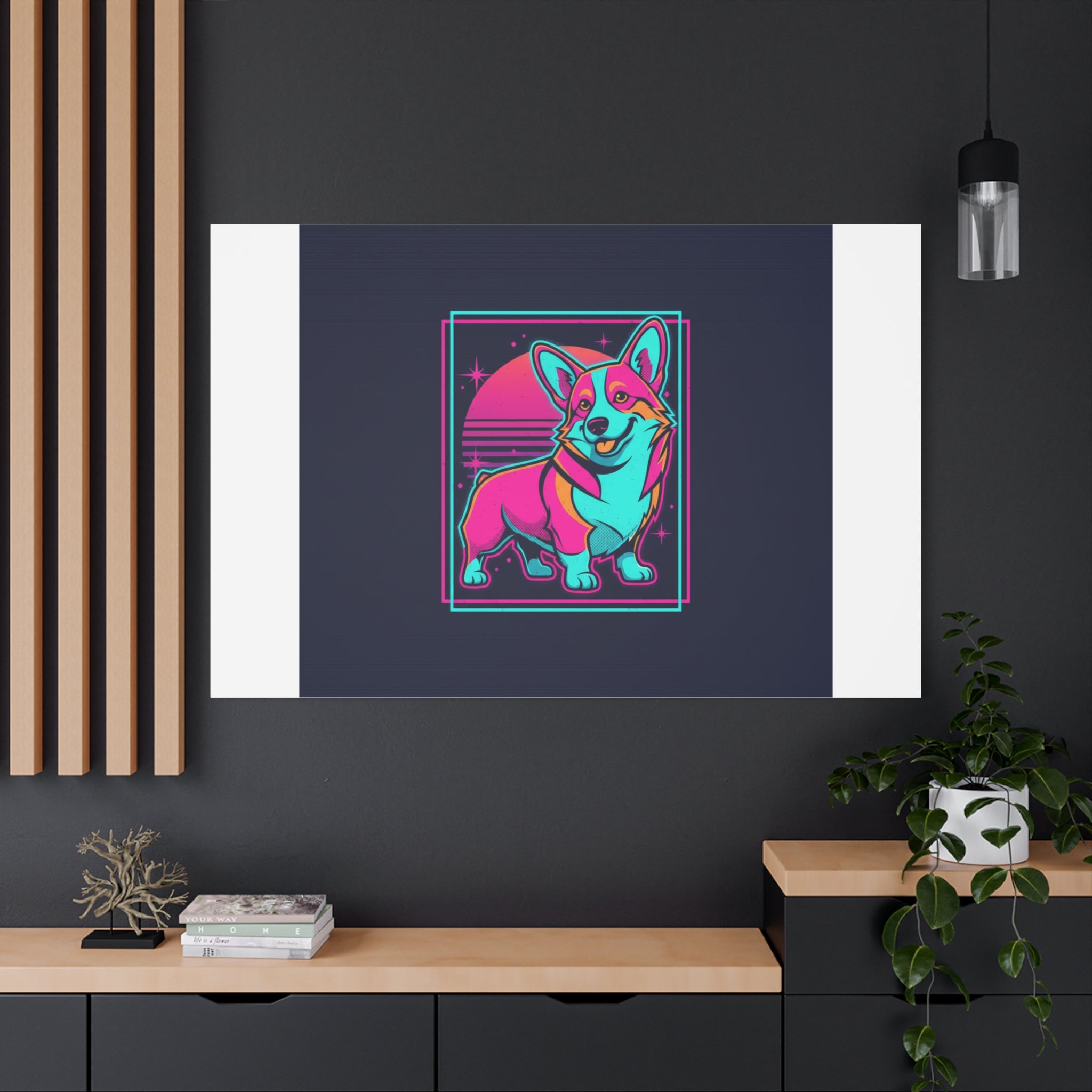 Platonic Love Corgi Canvas | Friendship Valentine, Galentine’s Wall Art
