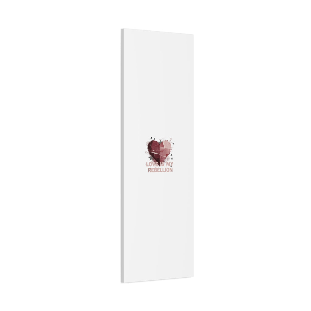 Love Is My Rebellion Canvas | Soft Grunge Hearts, Distressed Valentine Collage