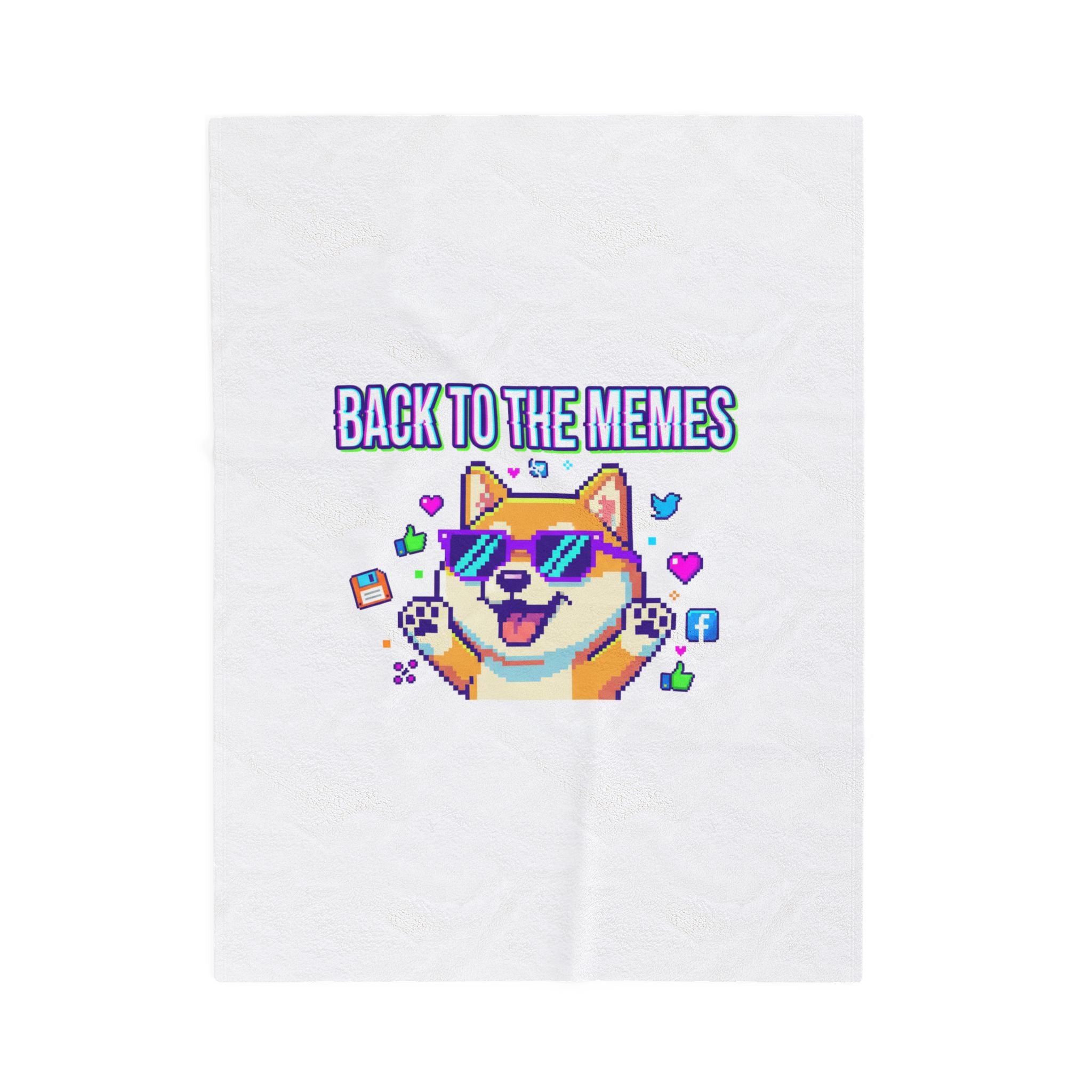 Back to the Memes Velveteen Plush Blanket | meme throwback, 2000s internet