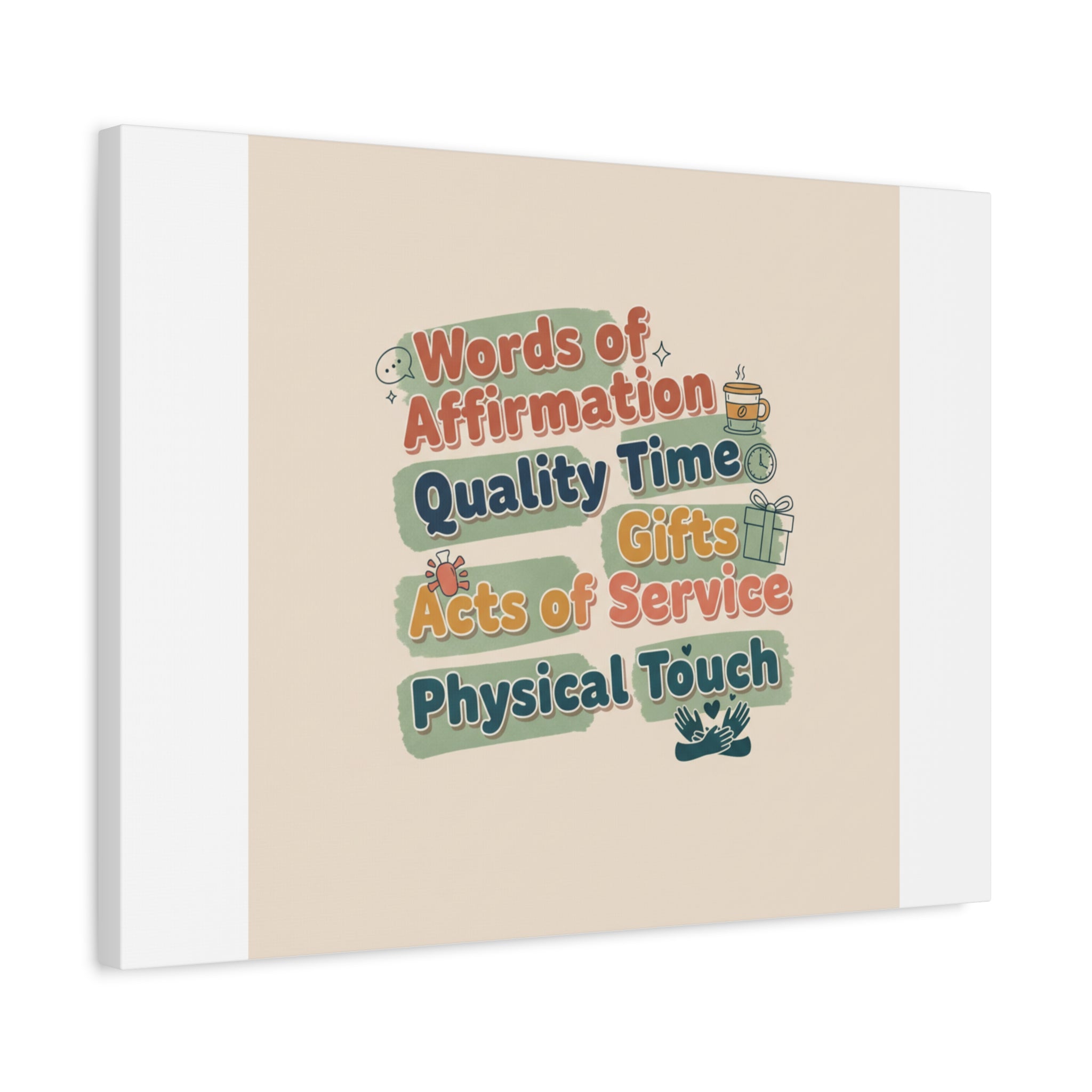 Love Languages List Matte Canvas Wall Art | love language meme, relationship humor