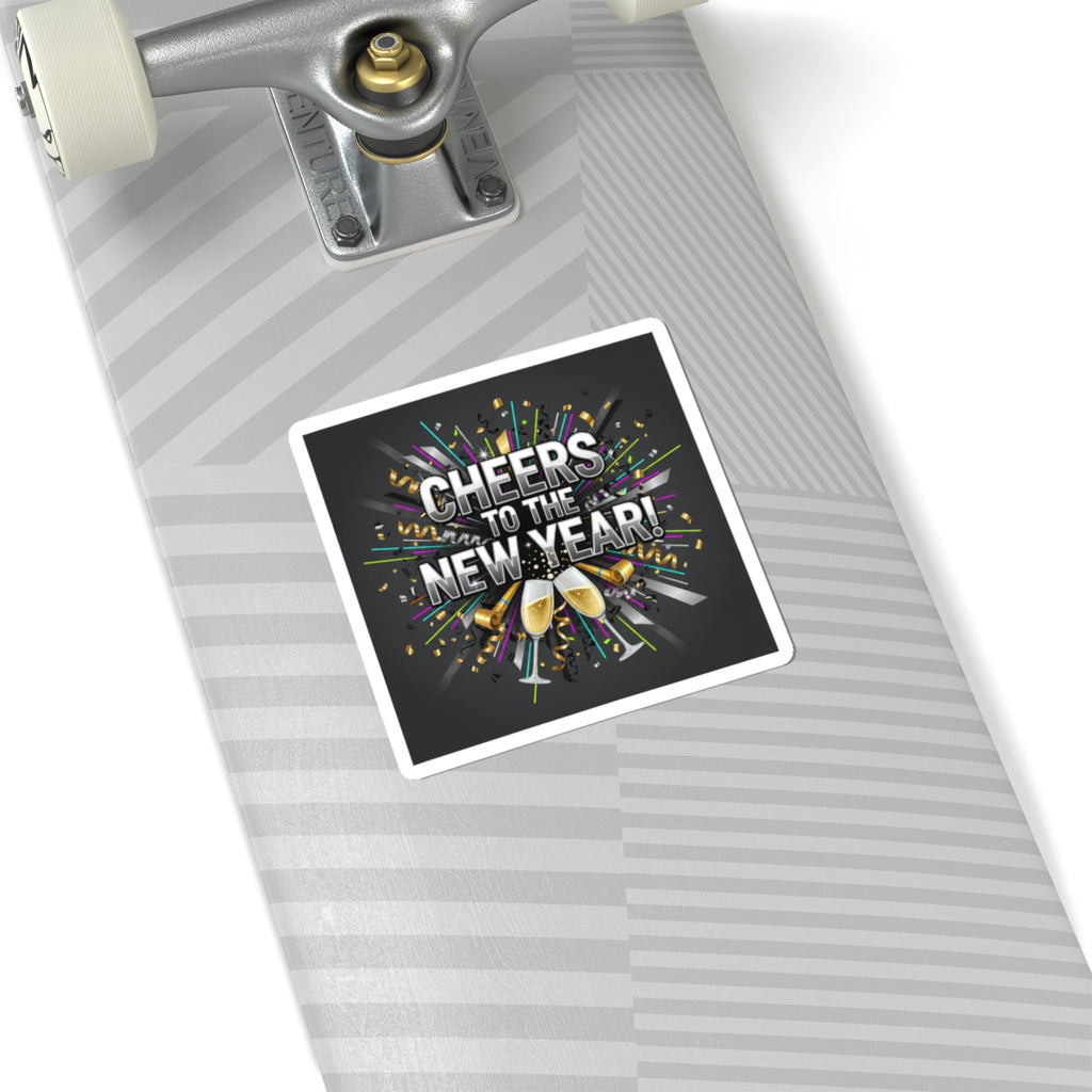 Cheers to the New Year Sticker | NYE countdown, champagne sparkle