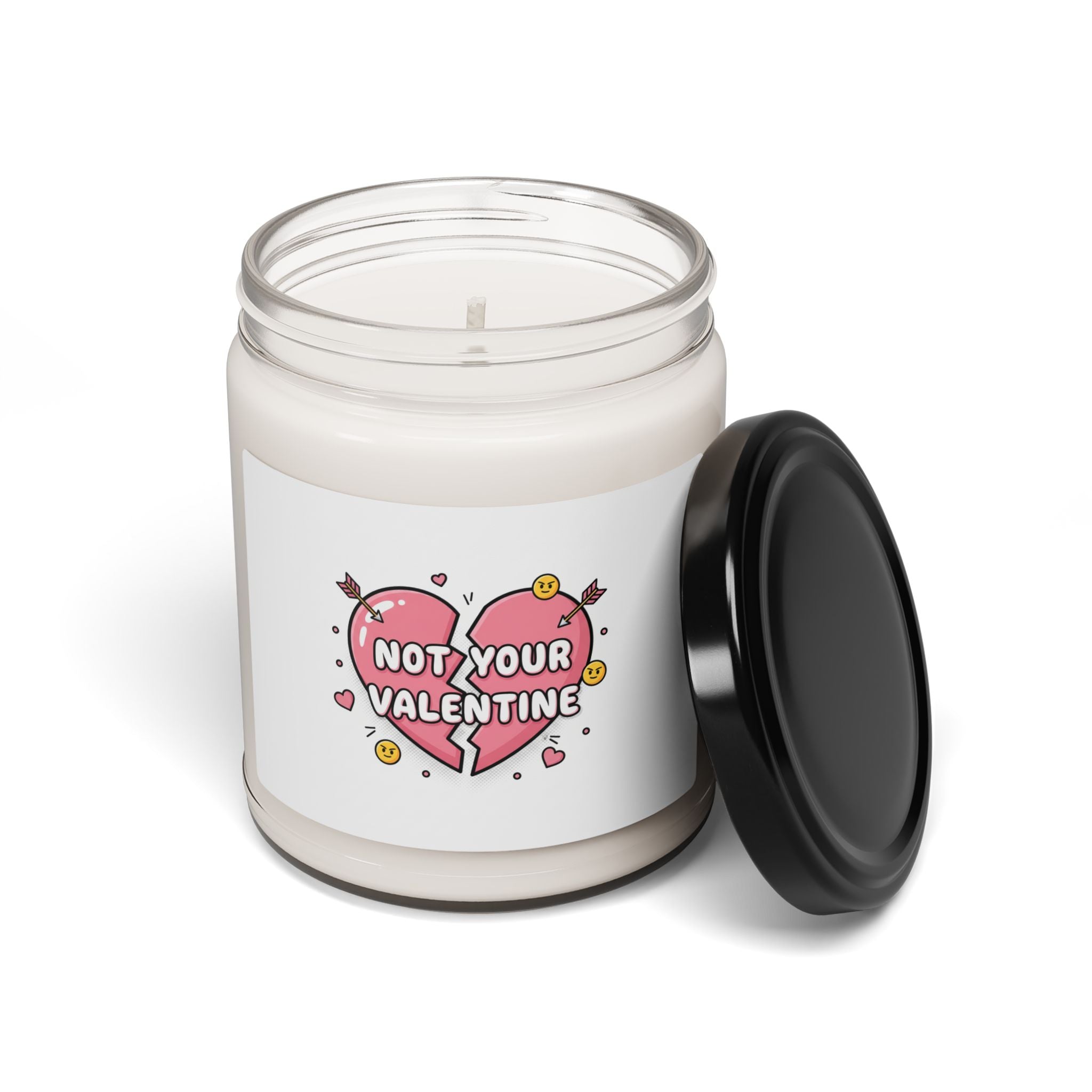 Not Your Valentine Soy Candle, ironic valentines | sarcastic hearts