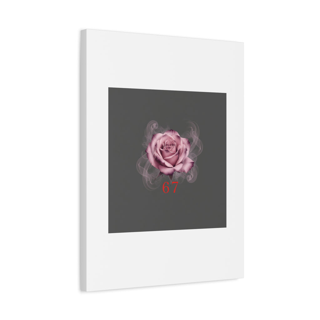 6 7 Valentine's Canvas | Viral Gothic Rose Wall Art | 6 7 Meaning Dark Romance