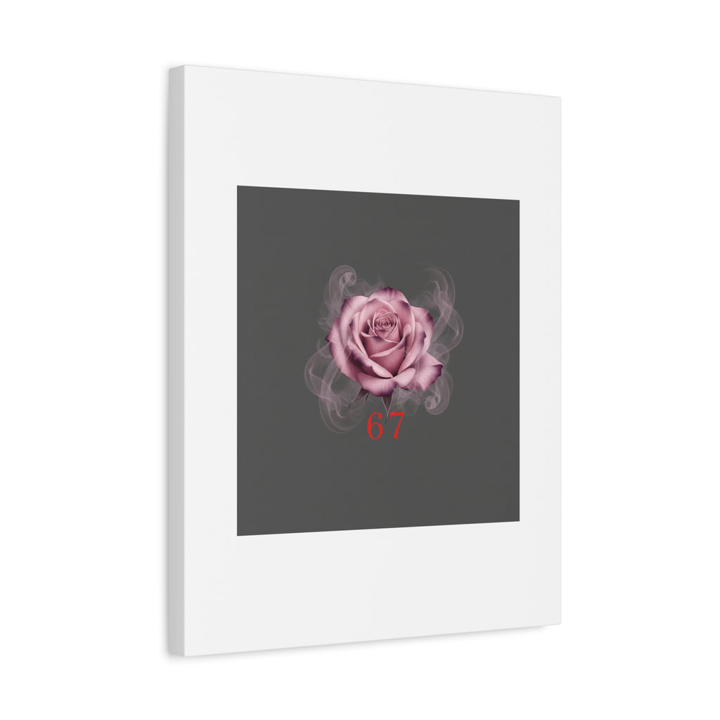 6 7 Valentine's Canvas | Viral Gothic Rose Wall Art | 6 7 Meaning Dark Romance
