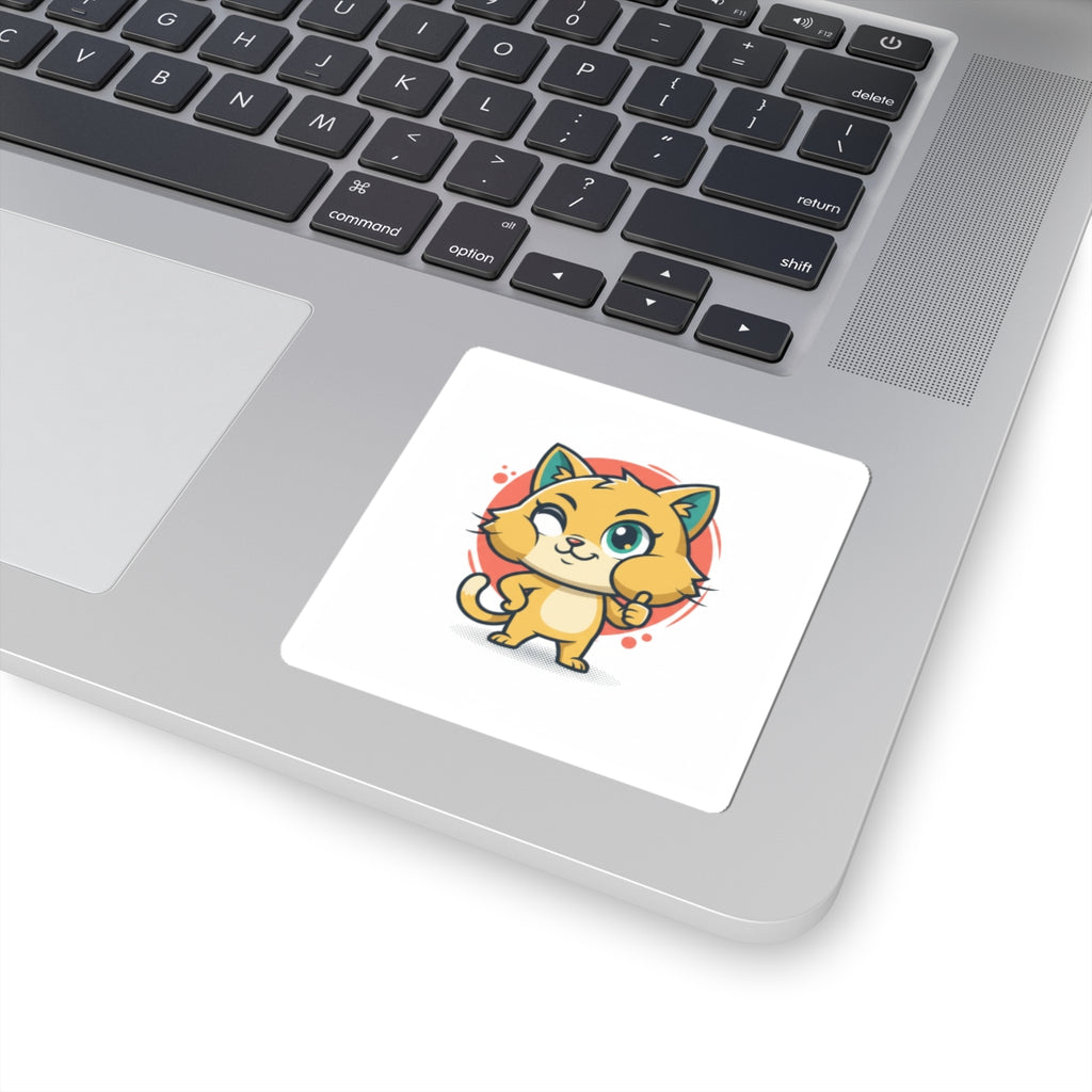 Cheeky Rodent Kitty Sticker | Rodent-Core, Quirky Animal Pride